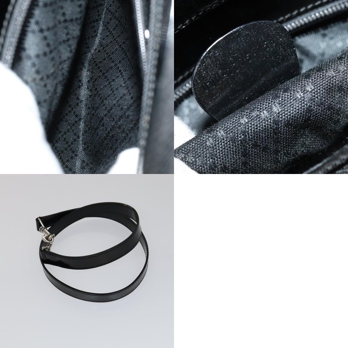 Gucci GUCCI Bamboo Hand Bag Nylon Black 000 1705 000 1705 Size ONE SIZE - 12 Thumbnail