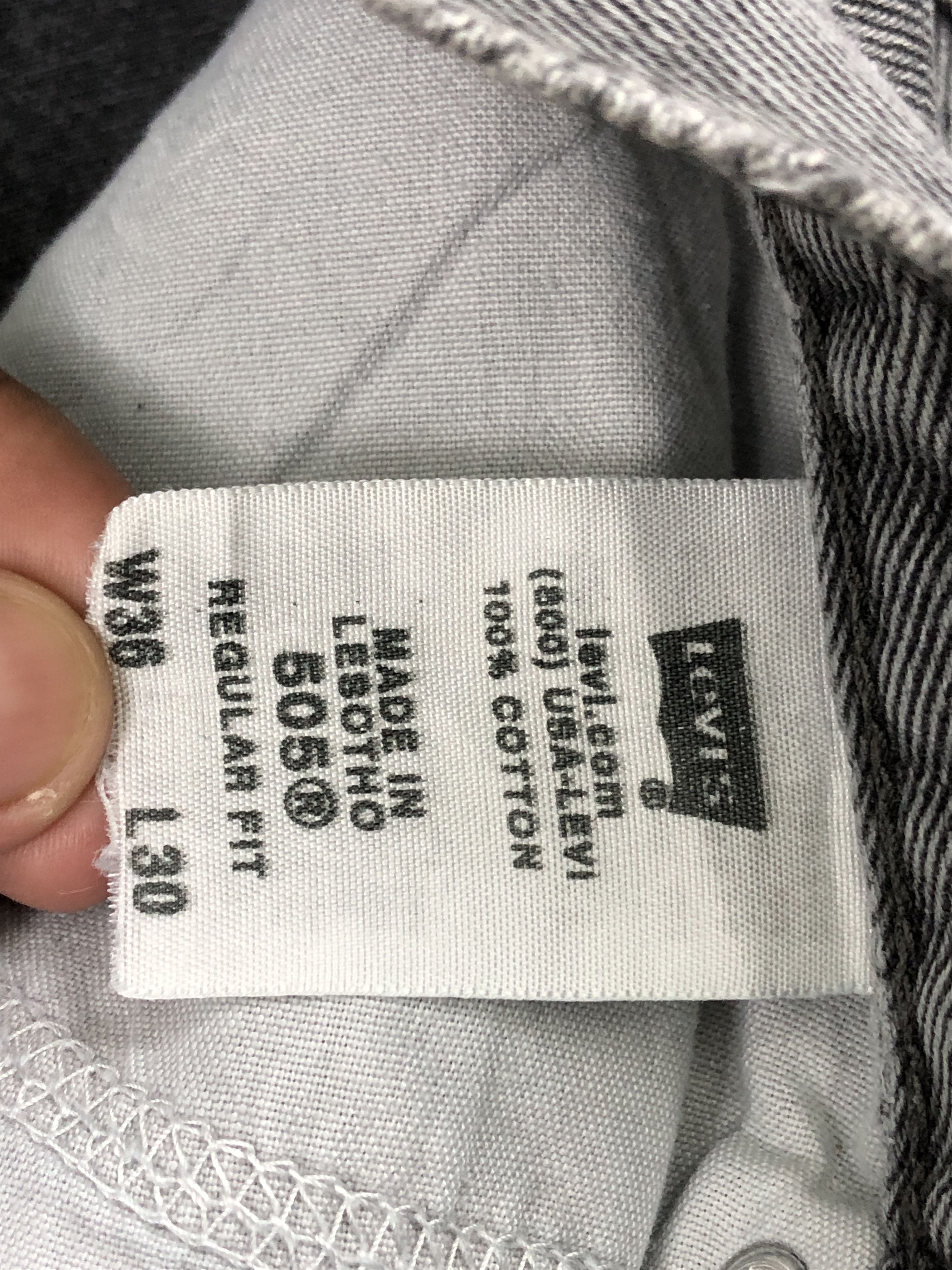 Levi's Vintage Faded Black Levis 505 Denim DP2519 Size US 34 / EU 50 - 6 Thumbnail