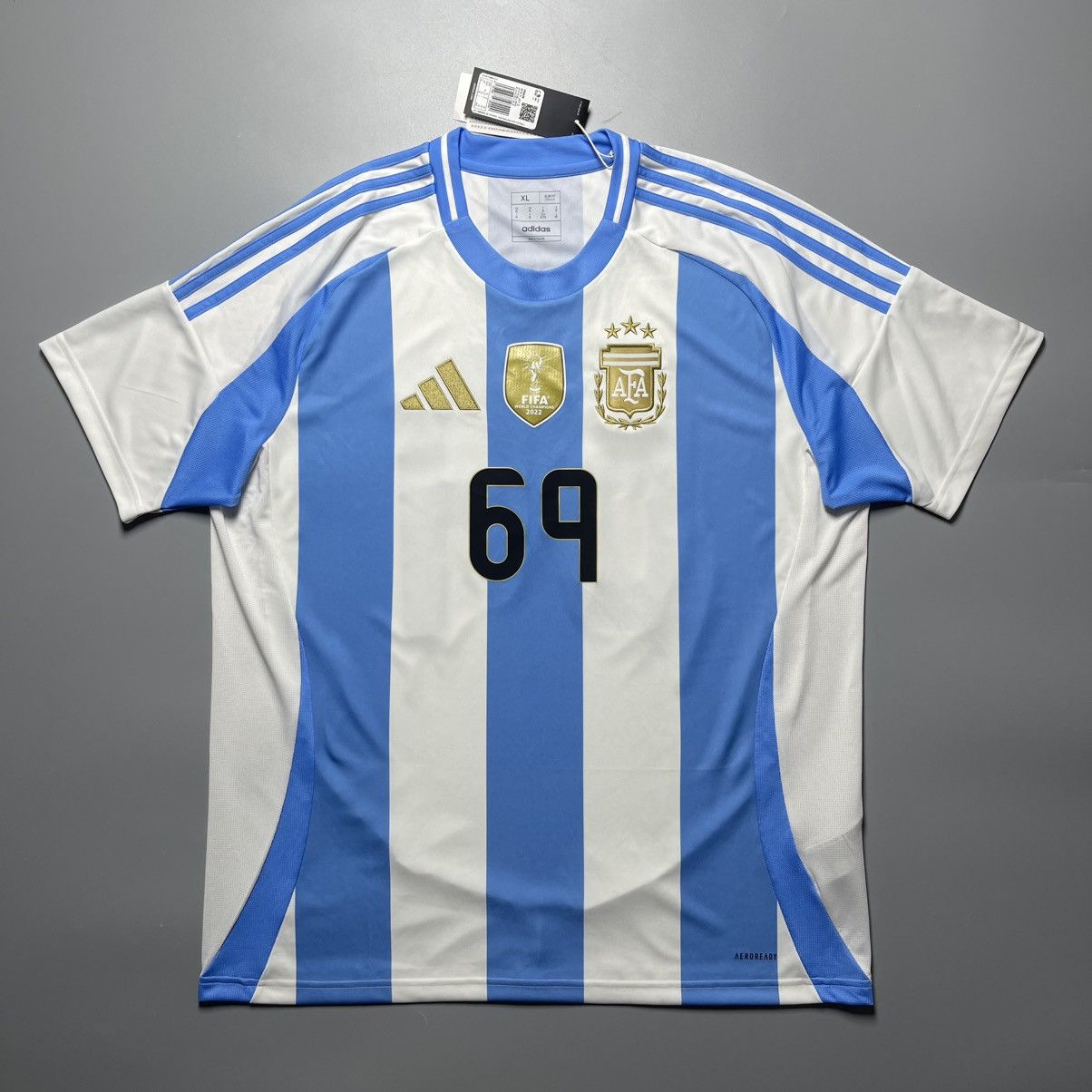 Adidas ARGENTINA ADIDAS 2024 FOOTBALL SOCCER HOME JERSEY Size US XL / EU 56 / 4 - 1 Thumbnail