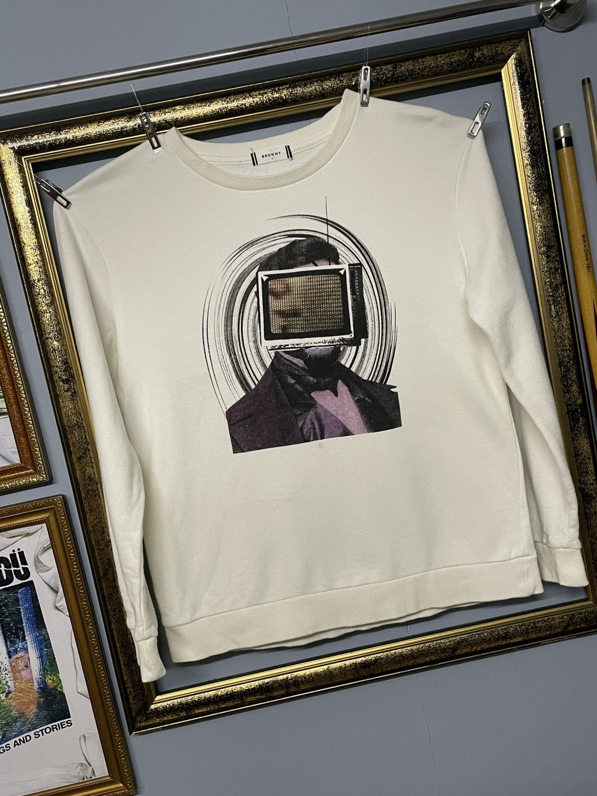 Designer × Japanese Brand × Vintage Vintage 1990s Japan Designer Browny Art Work Television Tee Size US M / EU 48-50 / 2 - 2 Thumbnail