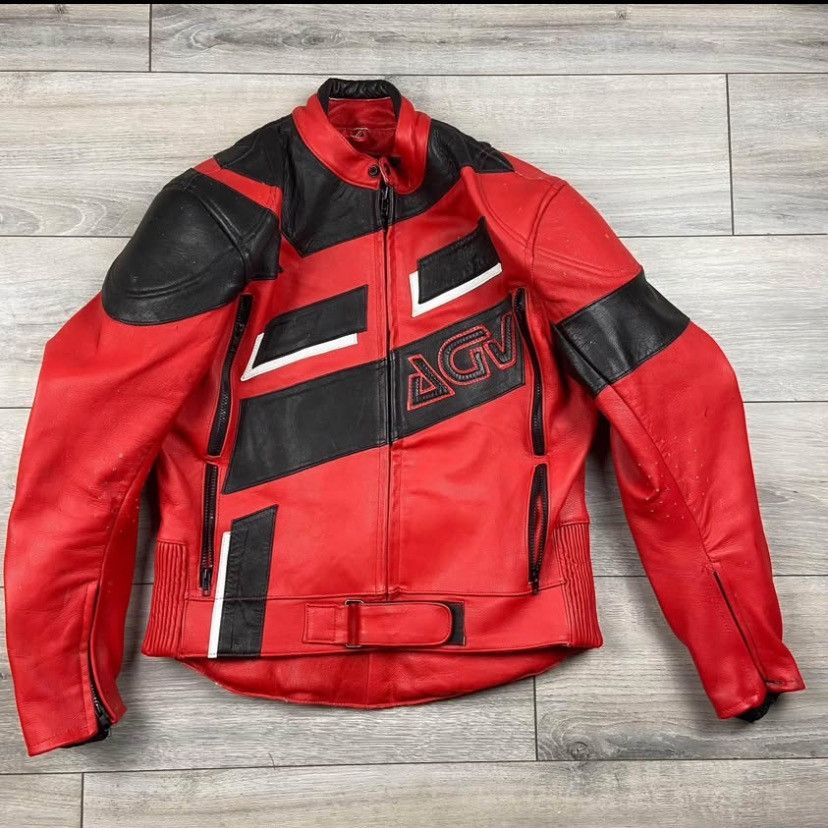 Other Vintage Sport AGV Italian Leather motorcycle jacket 36 Size XS / US 0-2 / IT 36-38 - 1 Thumbnail