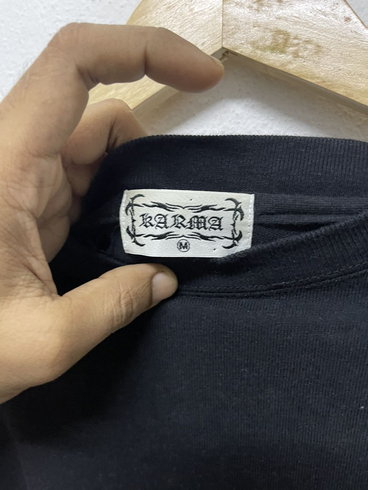 Japanese Brand 2000s KARMA DRAGON FLAME SLEEVE RARE DESIGN Size US S / EU 44-46 / 1 - 13 Thumbnail