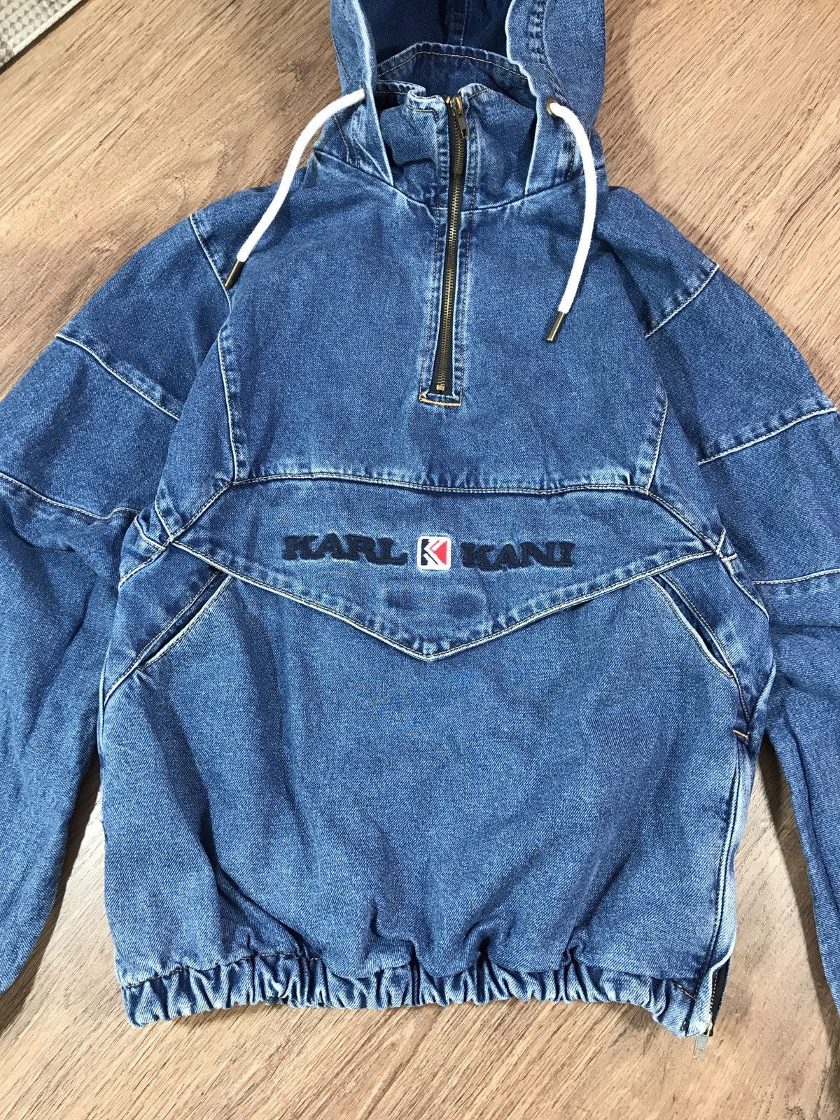 Karl Kani × Vintage Vintage Y2K Karl Kani Baggy Denim Anorak Jacket Skate 90s Size US S / EU 44-46 / 1 - 2 Thumbnail