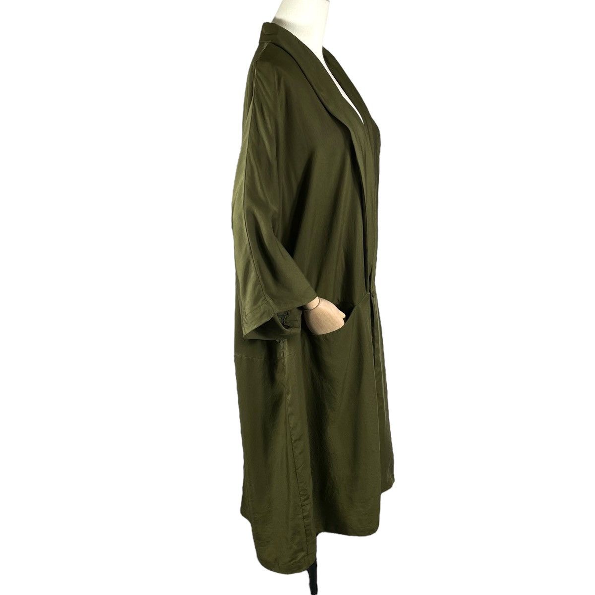 Limi Feu × Yohji Yamamoto Vintage Limi Feu Tencel Cardigan Drape Coat Size S / US 4 / IT 40 - 7 Thumbnail