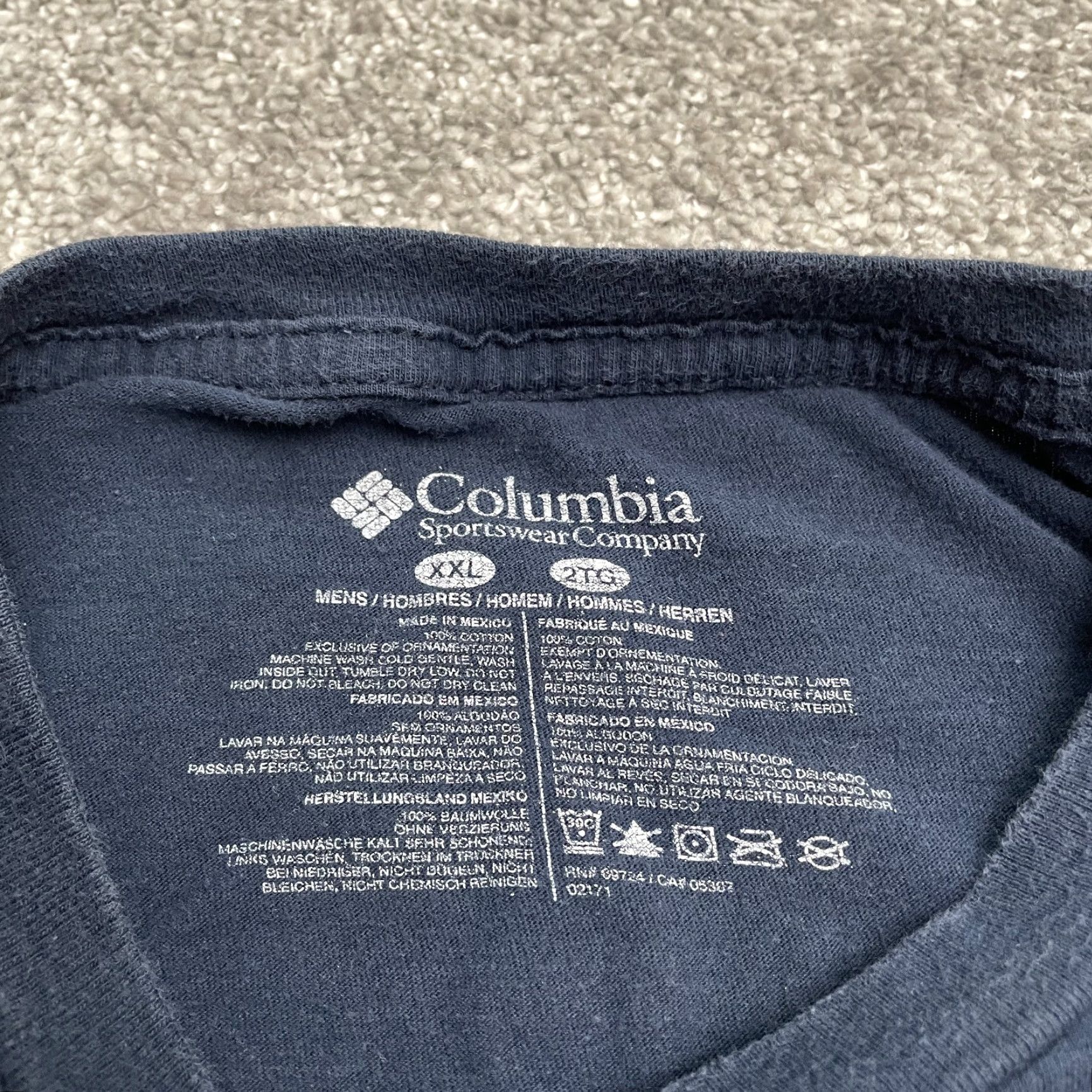 Vintage Columbia PFG Graphic T-Shirt Mens XXL Blue Crew Neck Short Sleeve Cotton Tee Size US XXL / EU 58 / 5 - 5 Thumbnail