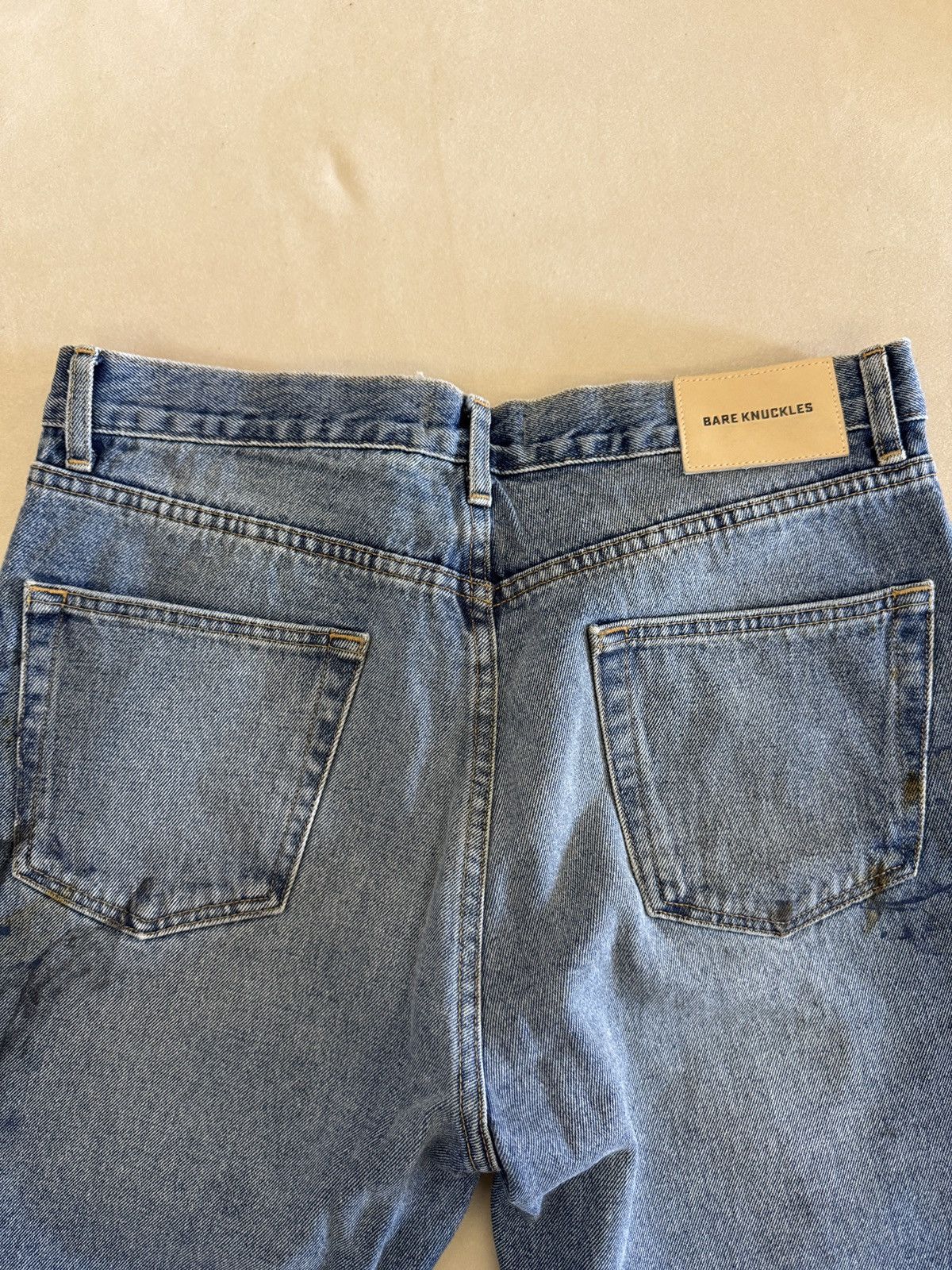 Bare Knuckles Bare Knuckles Paint Splatter Dark Blue Jeans Size US 34 / EU 50 - 6 Thumbnail