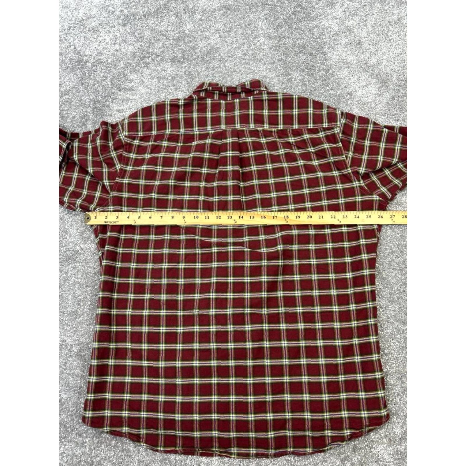 Bills Khakis Bills Khakis Shirt Mens XL Red Plaid Cotton Button Up Size US XL / EU 56 / 4 - 5 Thumbnail