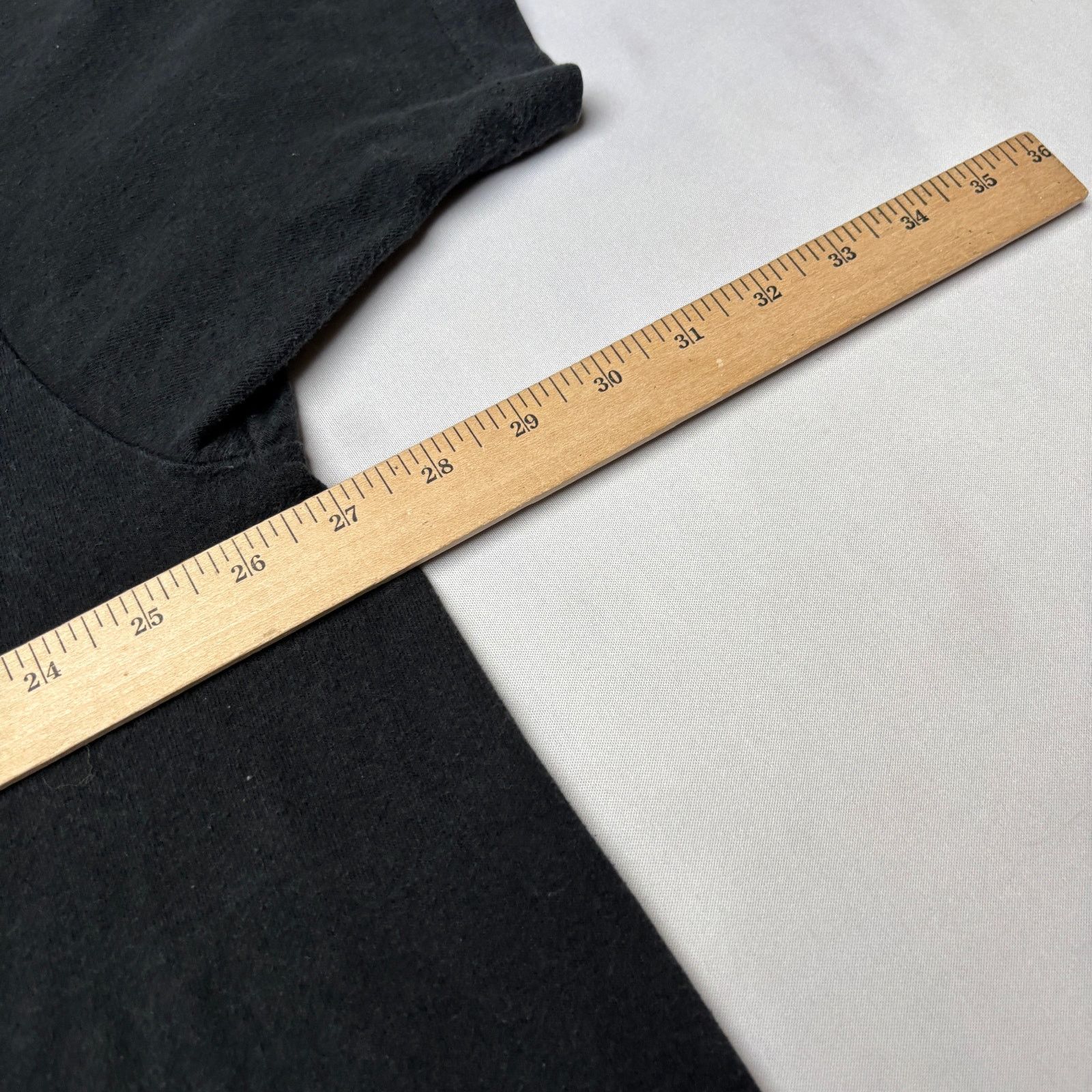 Vintage Vintage Black Selvedge Pocket T Shirt 27x33 Single Stitch Size US XXL / EU 58 / 5 - 4 Thumbnail