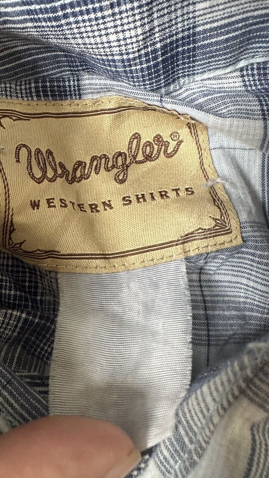Wrangler VINTAGE WRANGLER WRENCHED COWBOY PEARL SNAP SHIRT Size US L / EU 52-54 / 3 - 6 Thumbnail