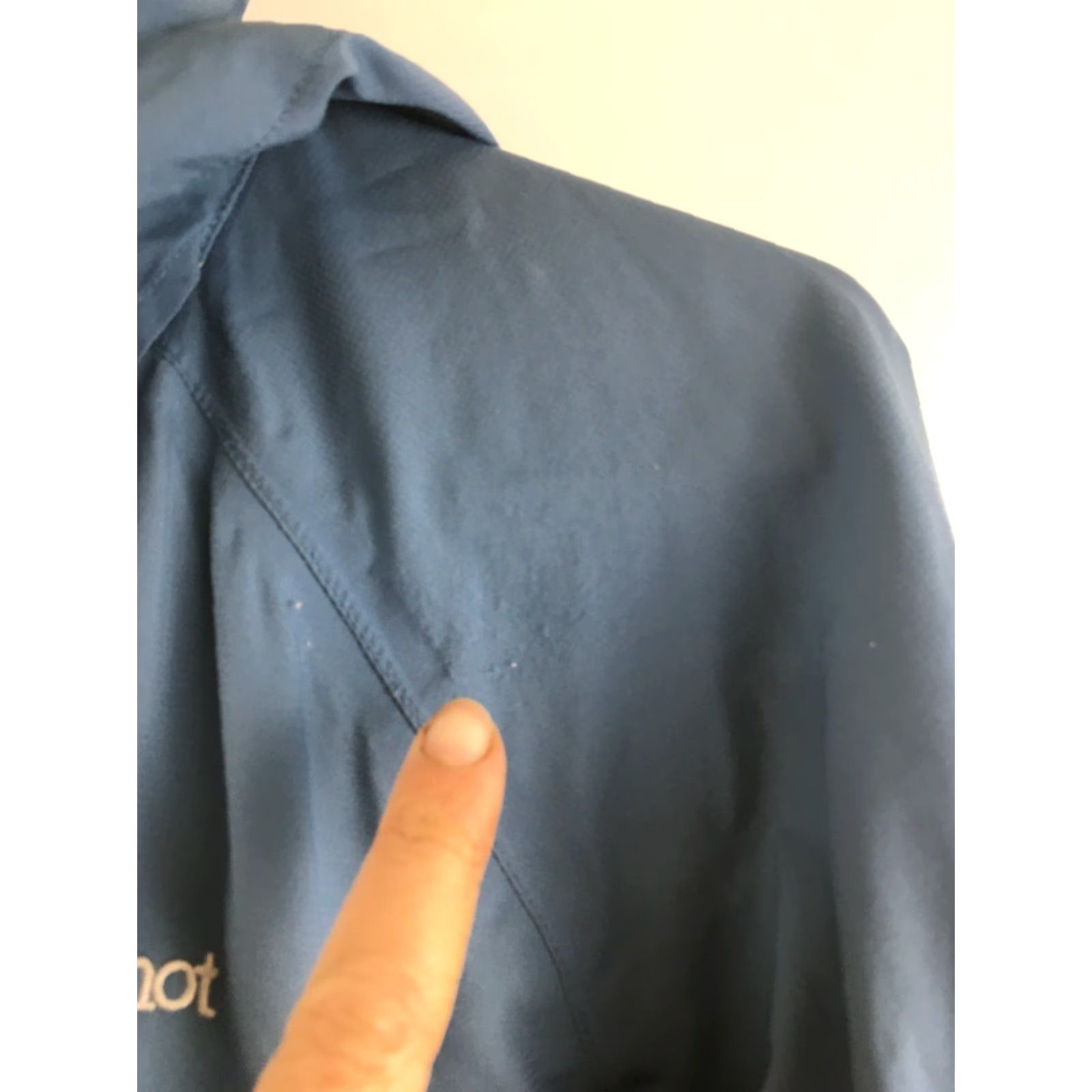 Marmot Marmot Jacket Women's Size Small Blue Rain Coat Windbreaker Hooded Long Sleeve Size S / US 4 / IT 40 - 5 Thumbnail