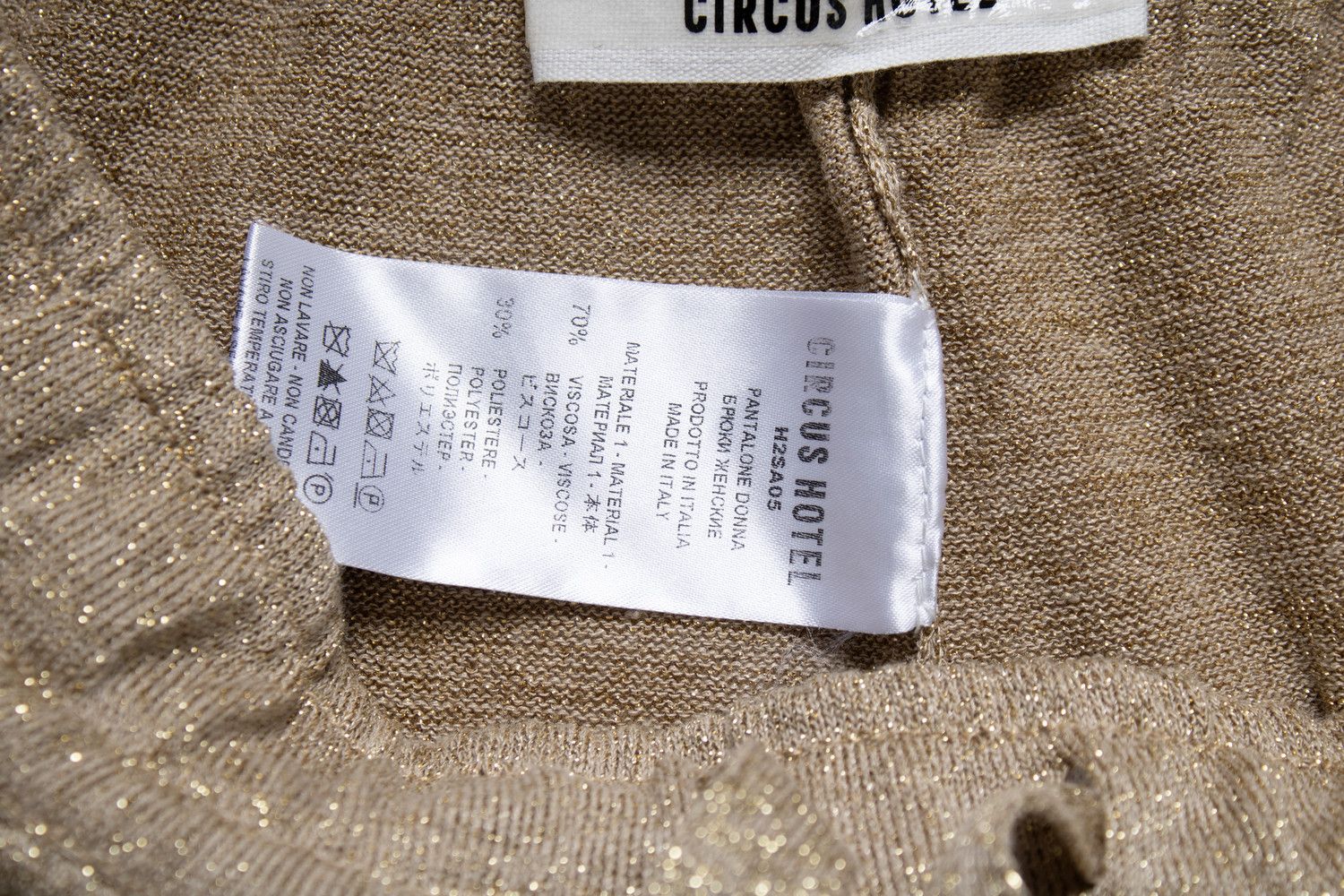 Other Circus Hotel, gold metallic cargo trousers Size 27" / US 4 / IT 40 - 6 Thumbnail