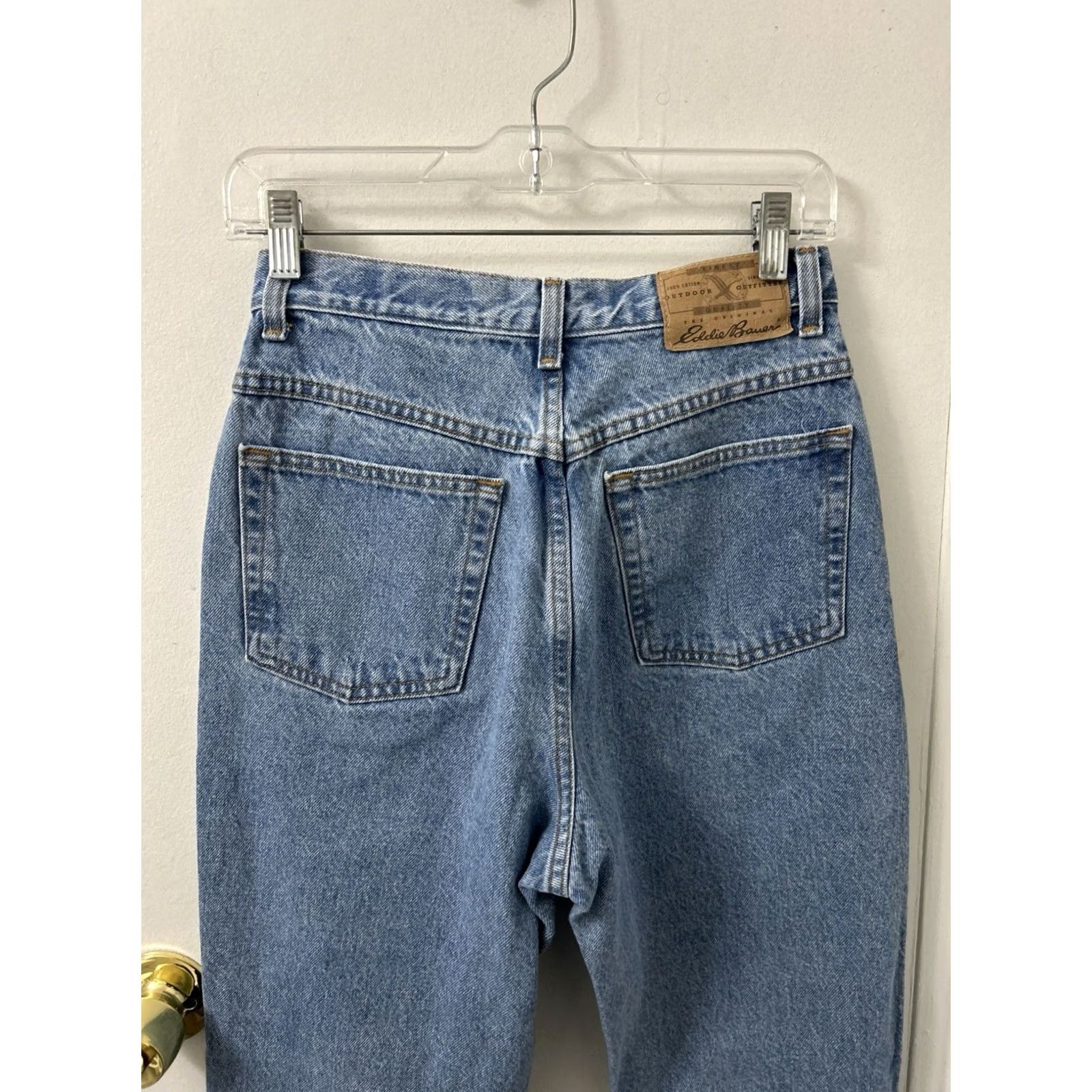 Eddie Bauer VINTAGE Eddie Bauer Jeans Womens 8x30 Light Wash Denim 100% Cotton High Rise Classic Fit 5-Pocket USA Womens Size 30" / US 8 / IT 44 - 7 Thumbnail