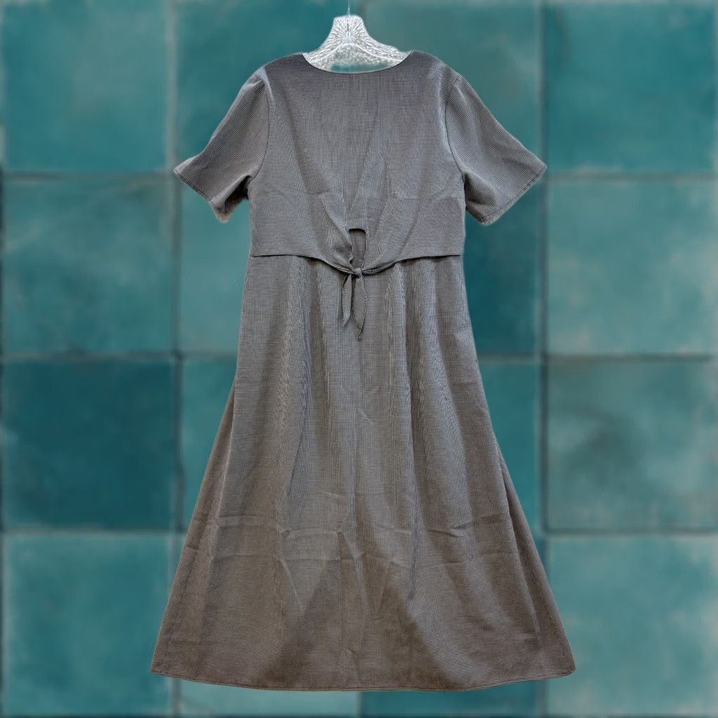 midi dress a line with sleeves Seta T Women's Fall Frilled Crewneck Long Sleeve A-Line Elegant Flowy Casual Dresses Pockets Small Black x-sibling-handle:cedar-city-maxi-dress-sapphire Vestidos Tumblr Cortos Black Colour:NAVY A Line/Princess Neckline