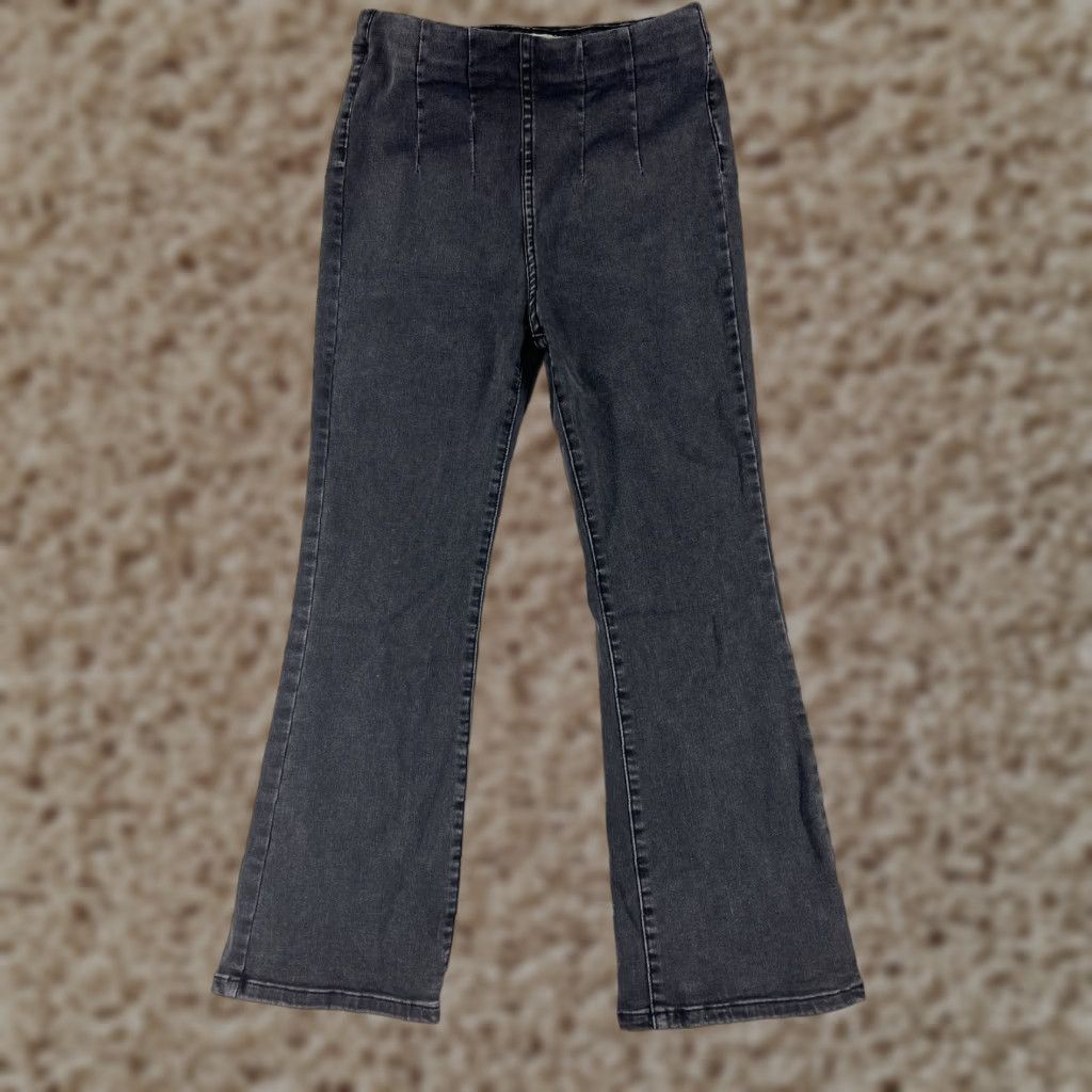 Free People Free People Jeans Women's 26 Black Bootcut Western Pull On Cotton Blend High-Rise Corduroy Inseam 24 in Women Mens Size 26" / US 2 / IT 38 - 1 Thumbnail