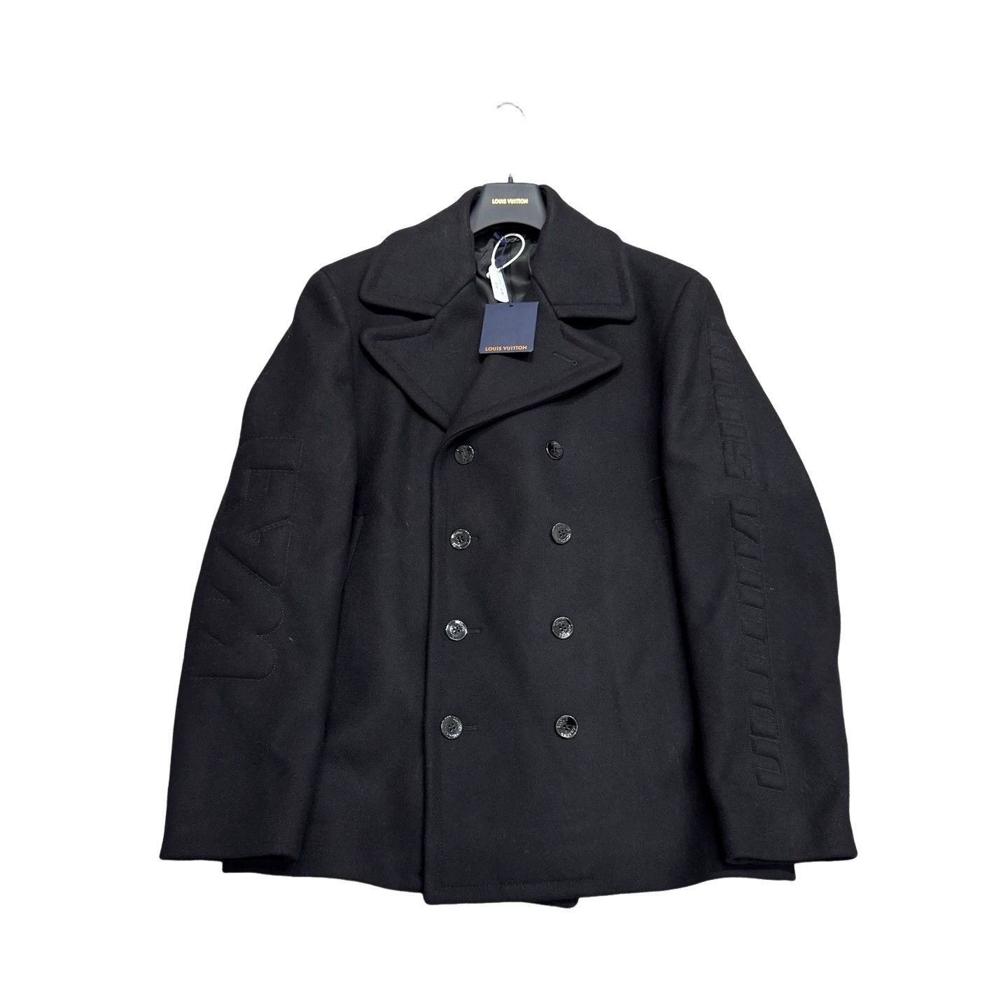 Louis Vuitton Louis Vuitton Tech Wool Double Breasted Peacoat 50 Size US M / EU 48-50 / 2 - 1 Thumbnail