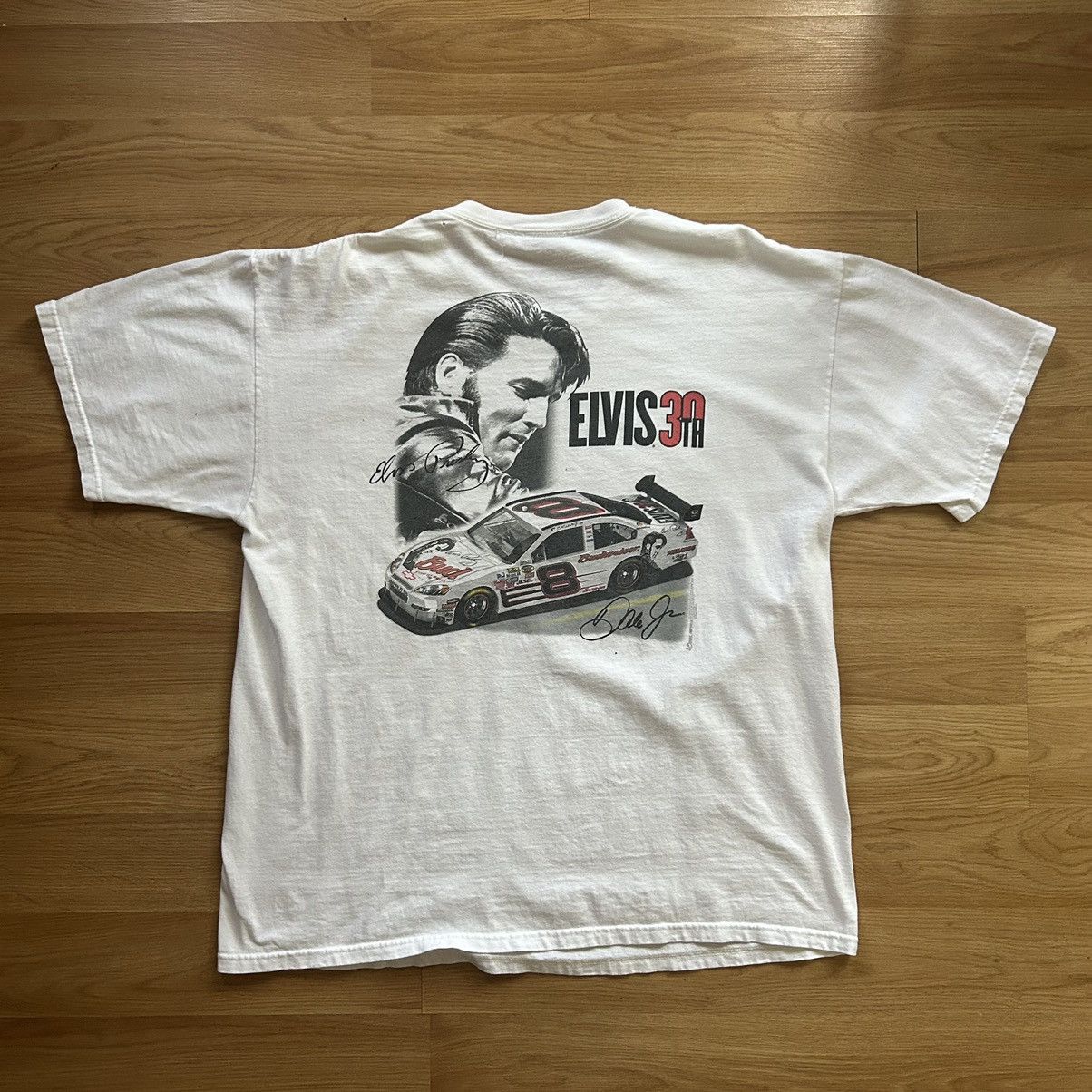 NASCAR VINTAGE NASCAR ELVIS T SHIRT Size US XL / EU 56 / 4 - 2 Thumbnail