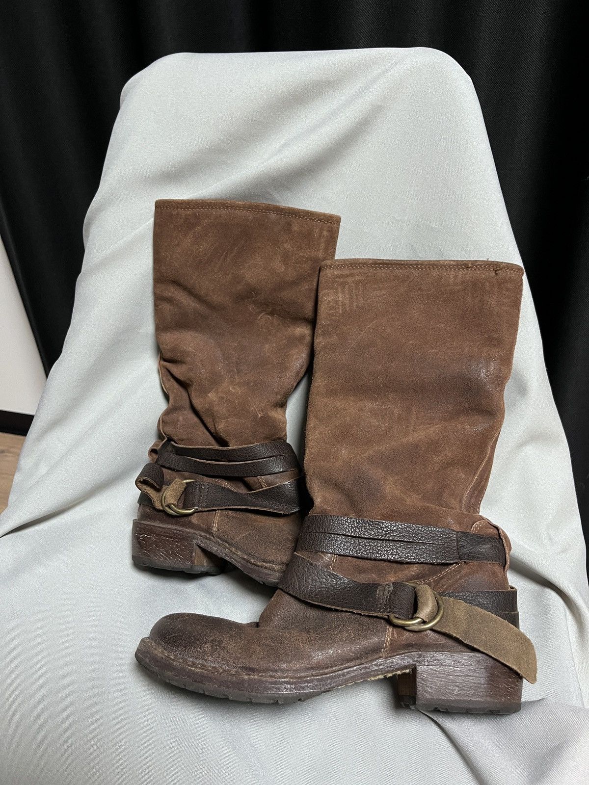 MoMA Moma Avant Garde Brown Leather + Fur Inside Warm Boots Size US 6 / IT 36 - 6 Thumbnail