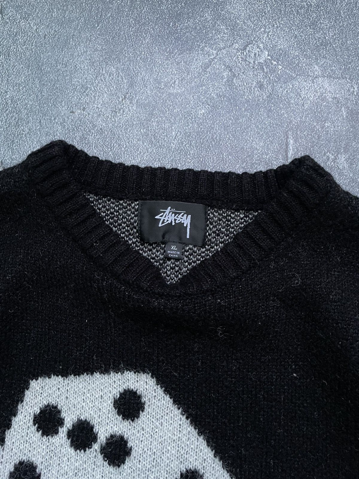 Other Stussy Dice Mohair Knit Sweater Size US XL / EU 56 / 4 - 5 Thumbnail
