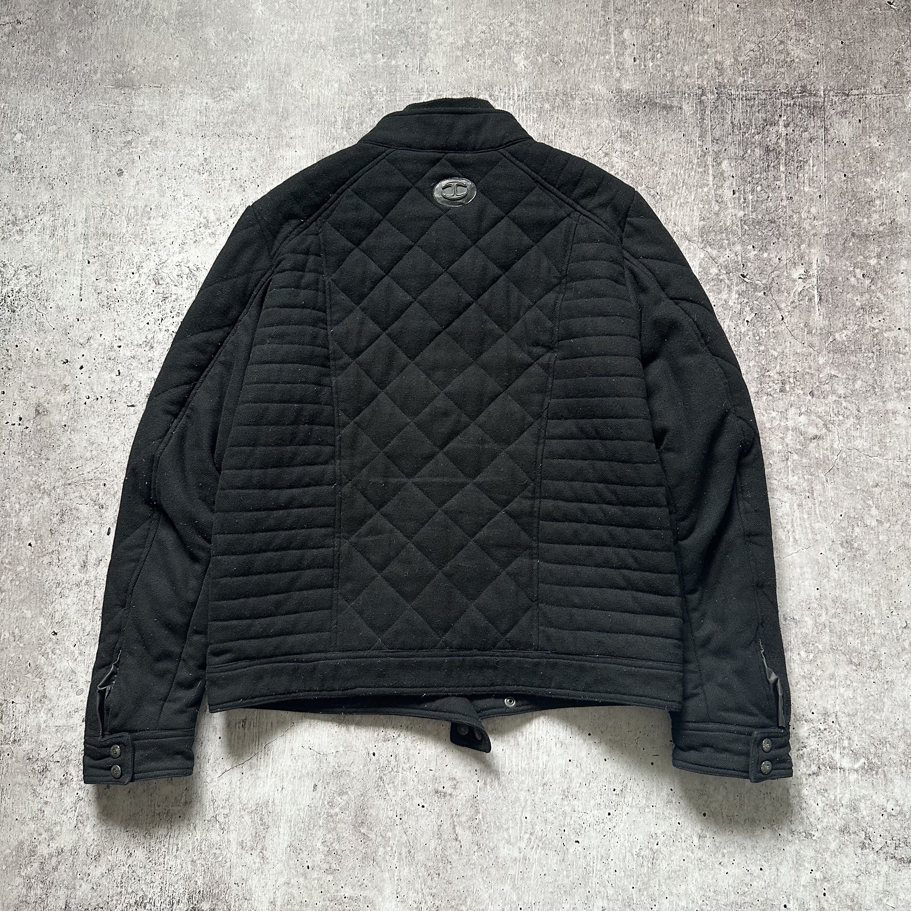 Just Cavalli × Roberto Cavalli Just Cavalli Wool Biker Casual Light Jacket Size US M / EU 48-50 / 2 - 6 Thumbnail