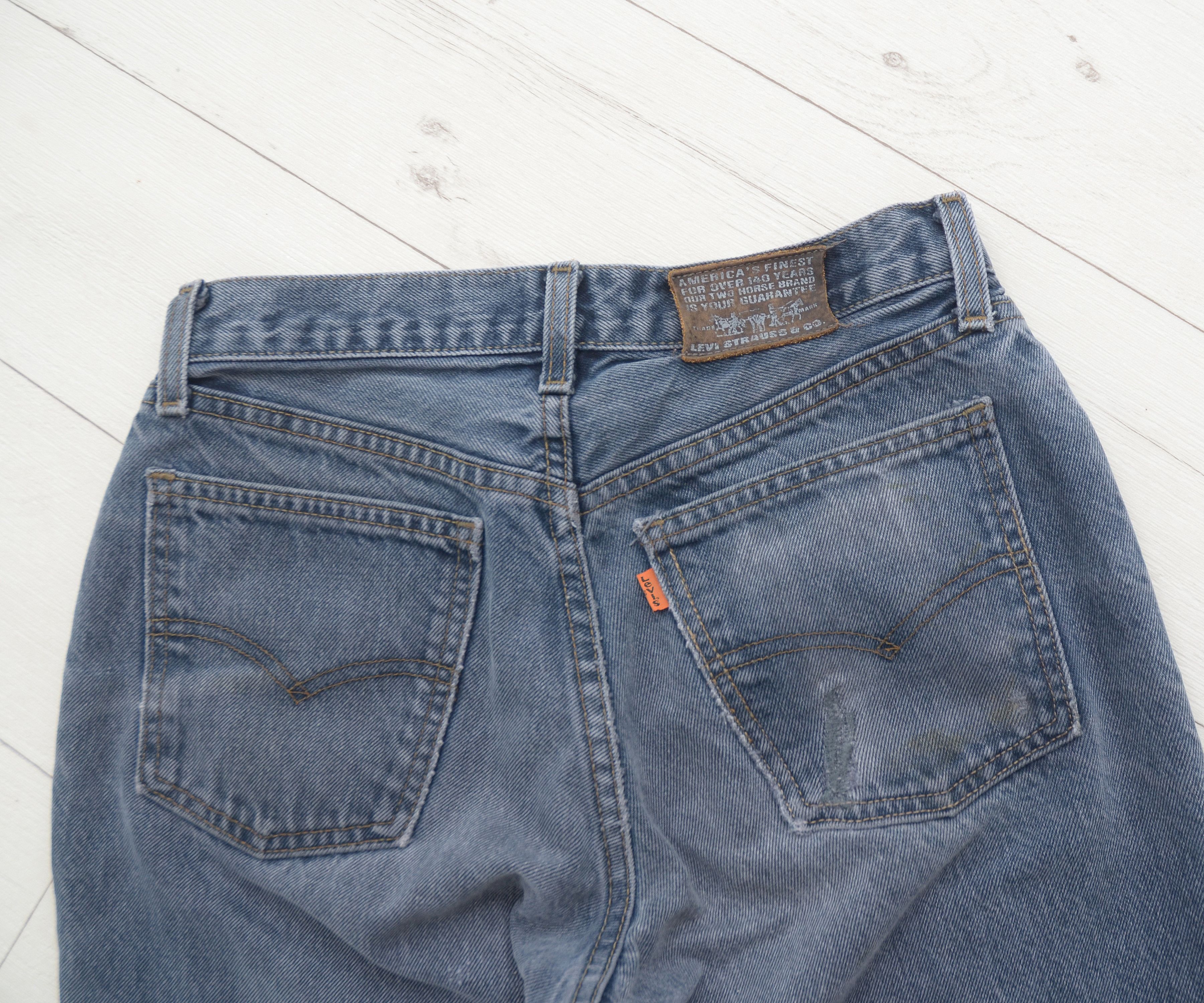 Levi's × Levi's Vintage Clothing × Vintage Vintage Levi’s Levis style 412 FIT Guide orange tab Rare Size US 30 / EU 46 - 11 Thumbnail