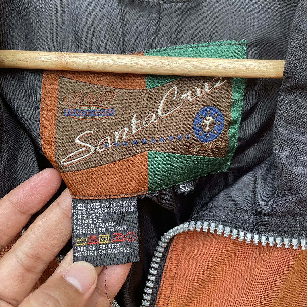 Santa Cruz Skateboards × Vintage 🔥🔥Vintage Santa Cruz Snowboards Half Zipper Light Jacket Size US M / EU 48-50 / 2 - 8 Thumbnail