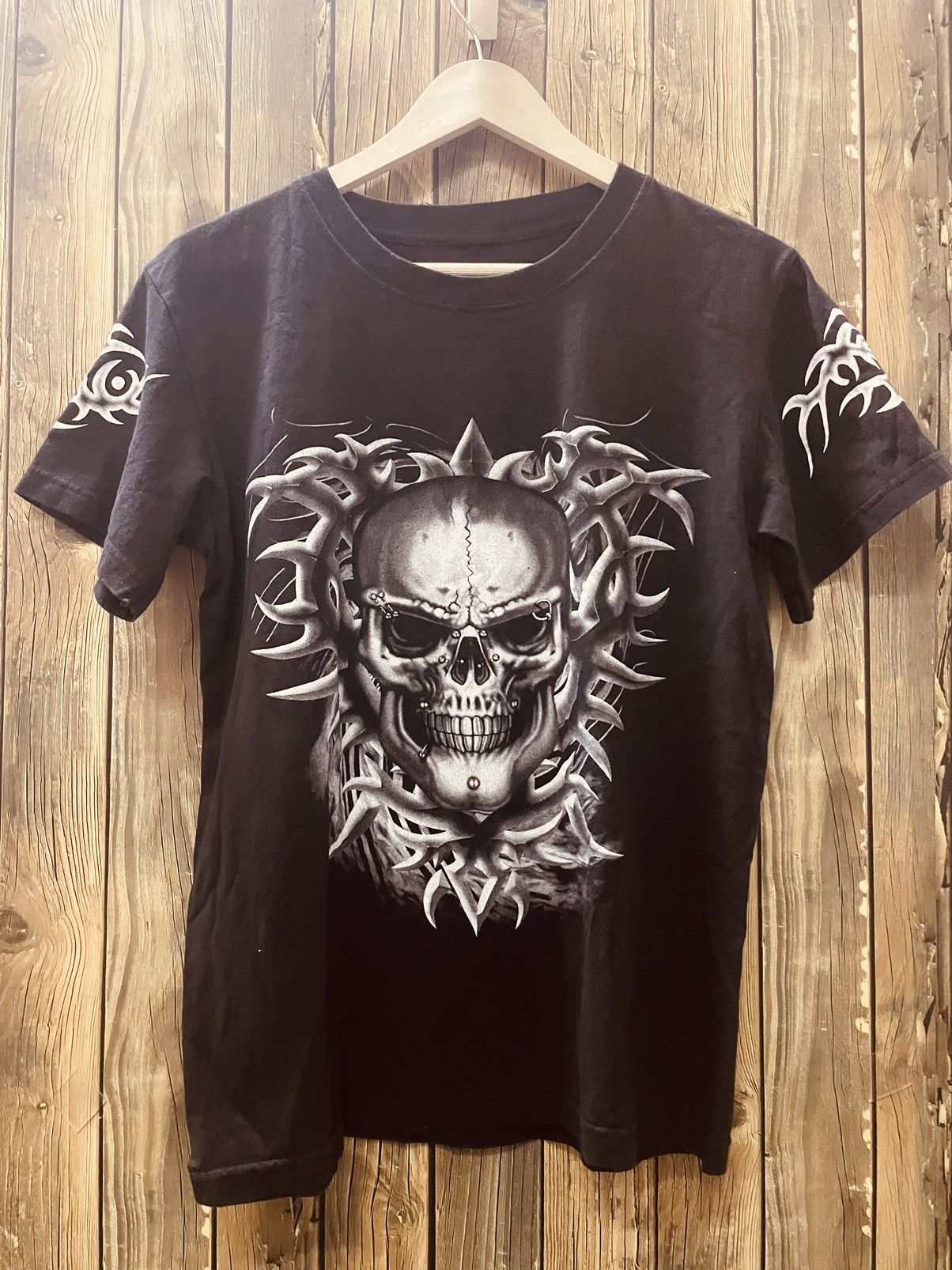 Japanese Brand × Vintage Big logo skull tee Size US S / EU 44-46 / 1 - 1 Thumbnail