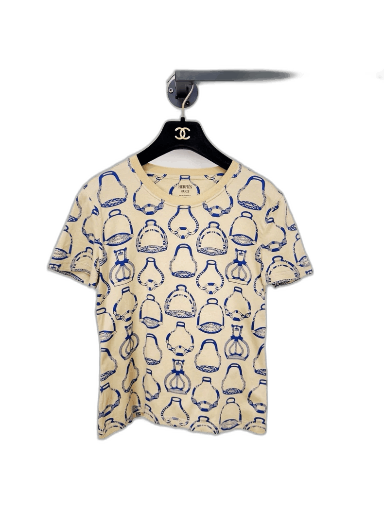 Hermes Hermes Short Sleeve T-Shirt with Print Size S / US 4 / IT 40 - 1 Thumbnail