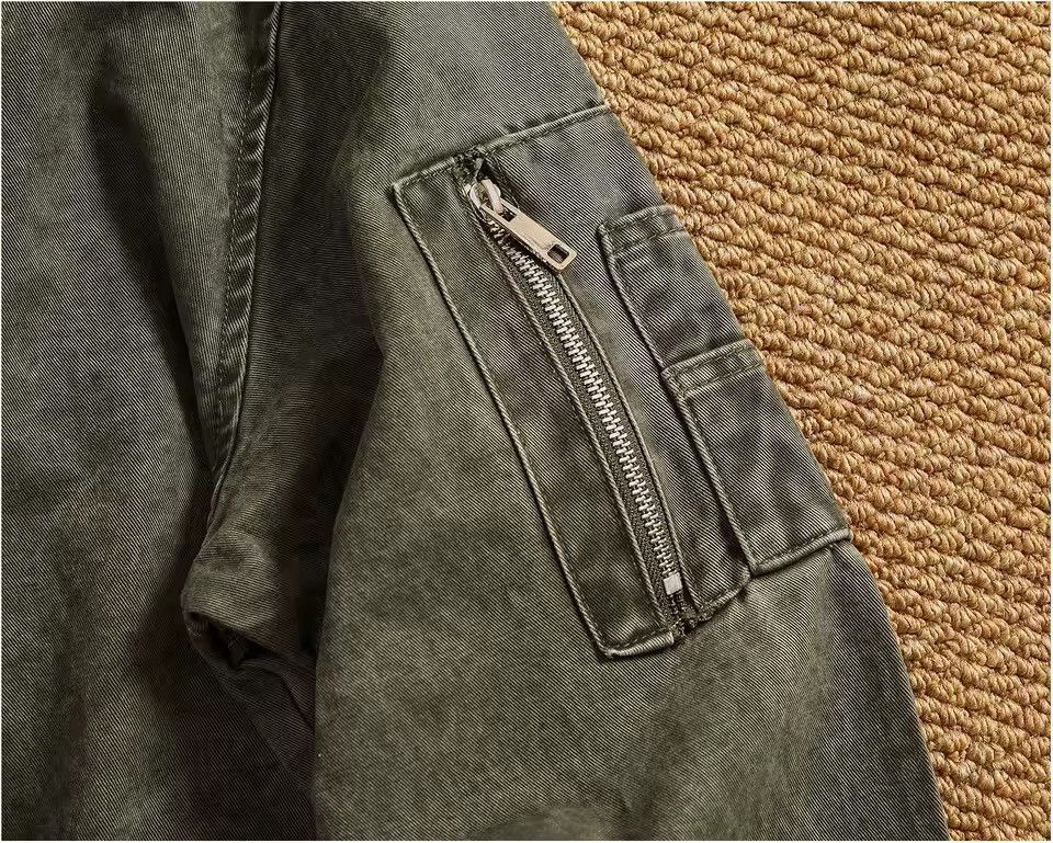 Other Khaki Streetwear Retro Vintage Style Work Washed Jacket Size US L / EU 52-54 / 3 - 3 Thumbnail