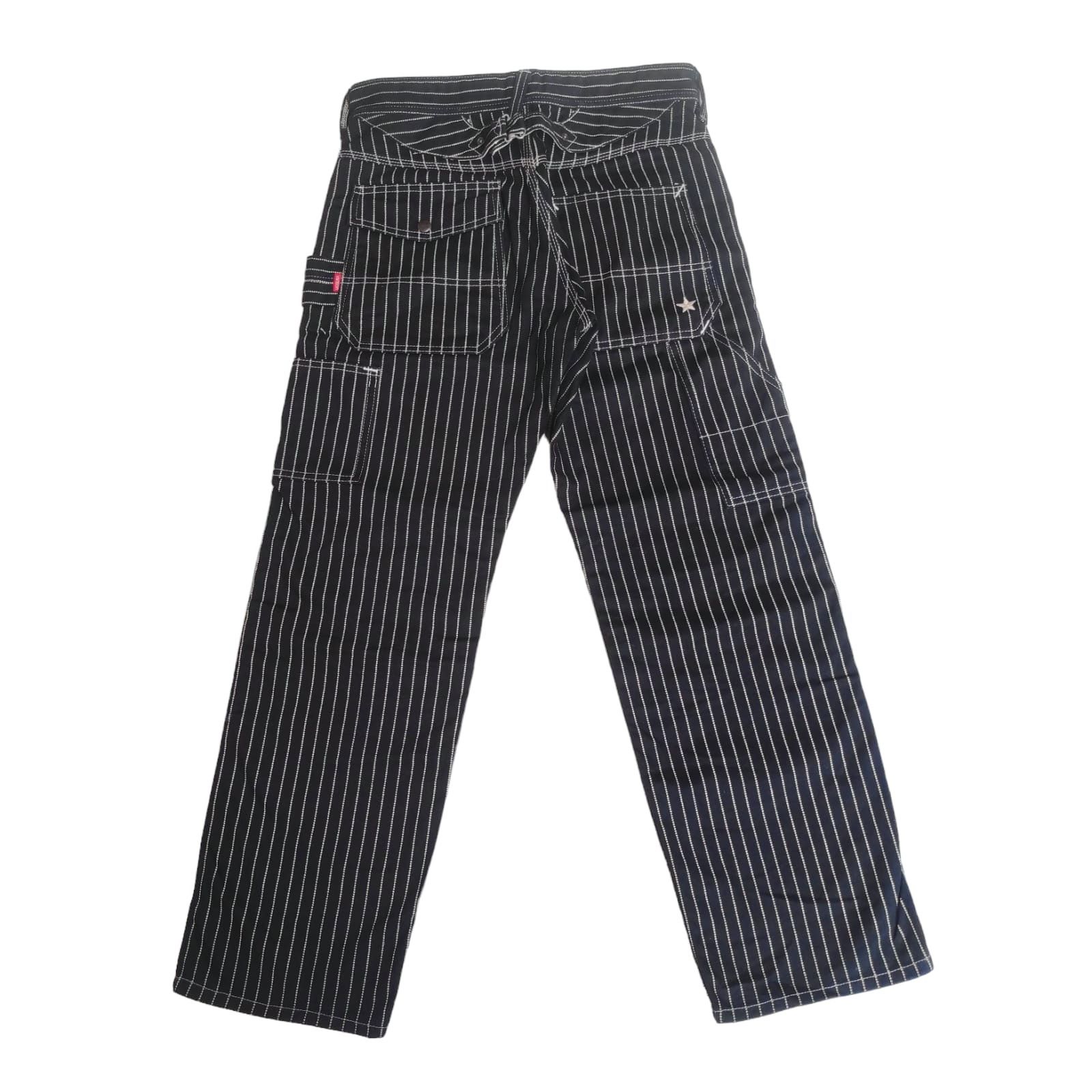 Vanson Leathers Vanson Leather Carpenter Hickory Stripe Pants Size US 30 / EU 46 - 1 Thumbnail
