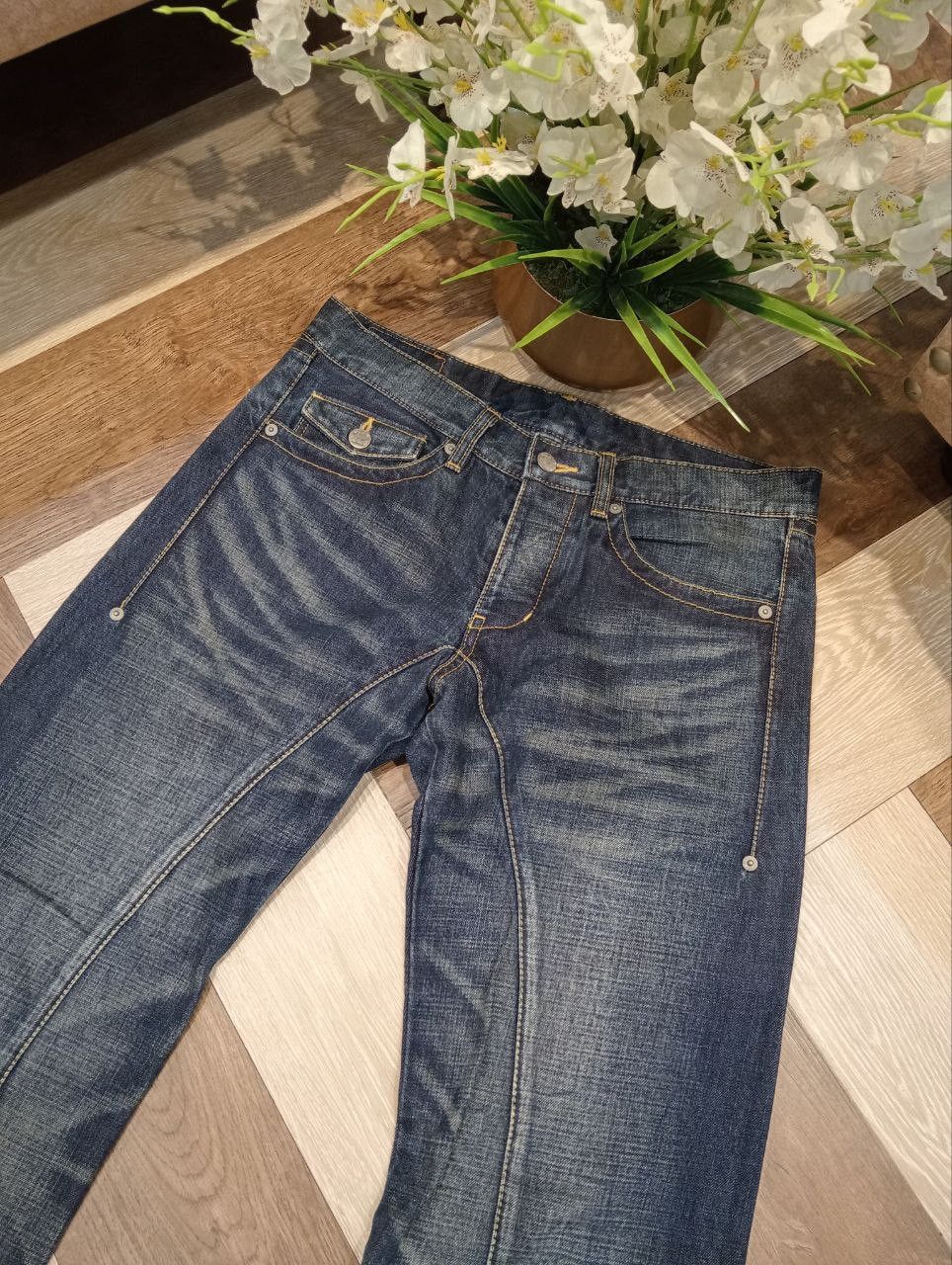 Takeo Kikuchi TAKEO KIKUCHI JAPAN WIDE LEG BLUE DENIM JEANS - SIZE 2 Size US 32 / EU 48 - 4 Thumbnail