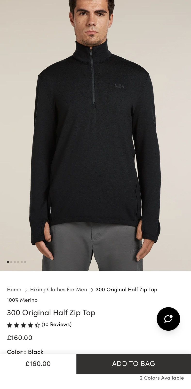 Icebreaker 🇳🇿 Icebreaker Merino 300 Original Half Zip Top Wool Pullover Size US XL / EU 56 / 4 - 2 Thumbnail