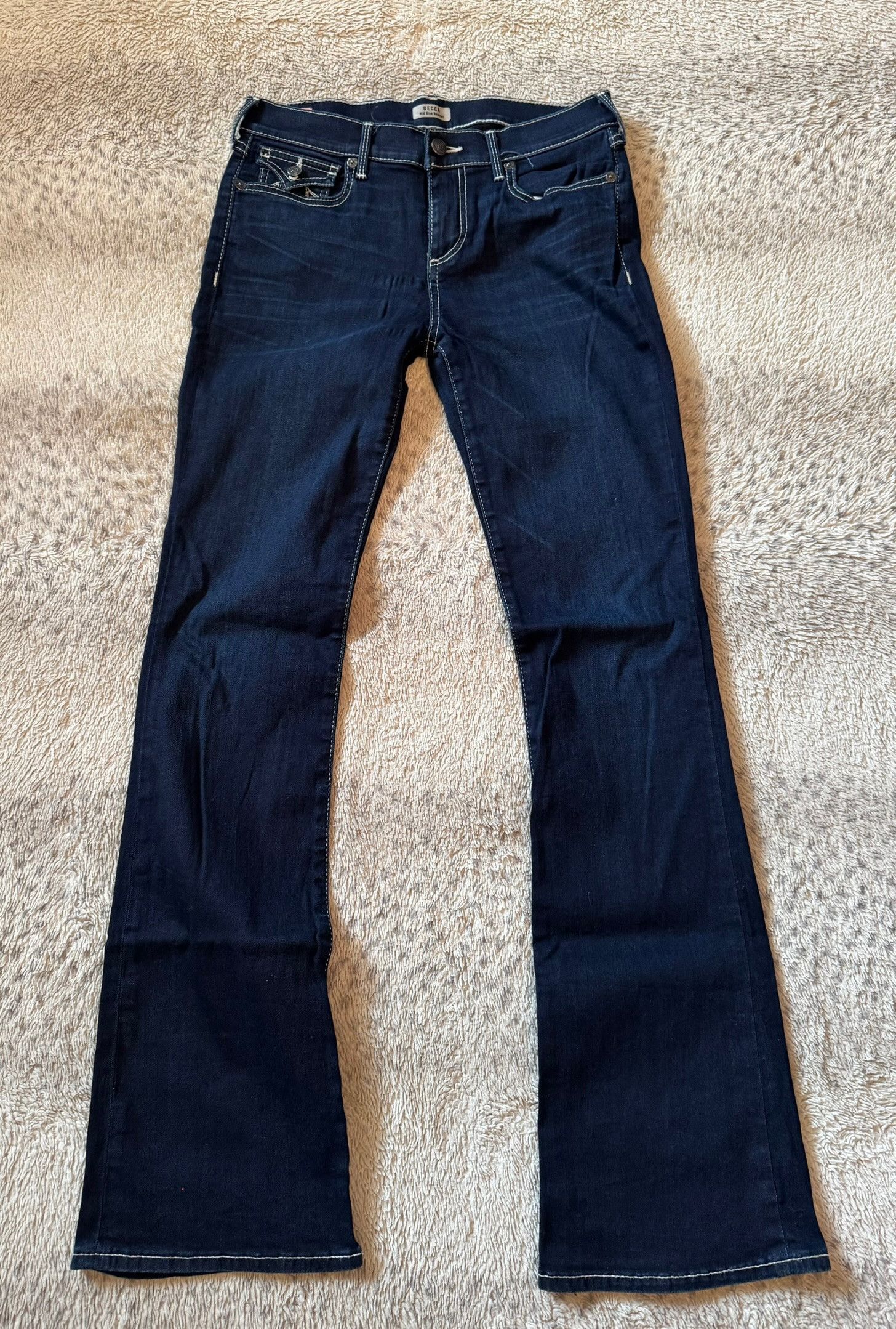 True Religion True Religion Vintage 2000s Becca Mid Rise Bootcut Jeans Size 29" - 2 Thumbnail