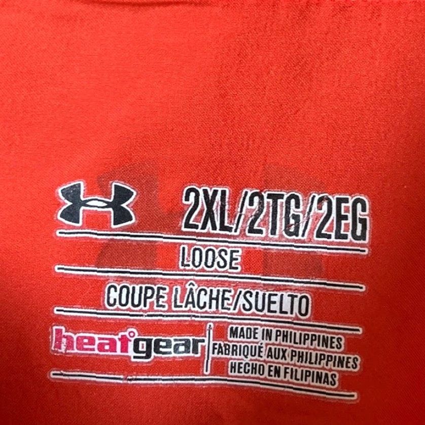 Under Armour Under Armour Mens Shirt Polo Orange 2X Heatgear Breathable Activewear Short Sleeve Polo Shirt Mens 2X Orange Under Armour Size US XXL / EU 58 / 5 - 6 Thumbnail