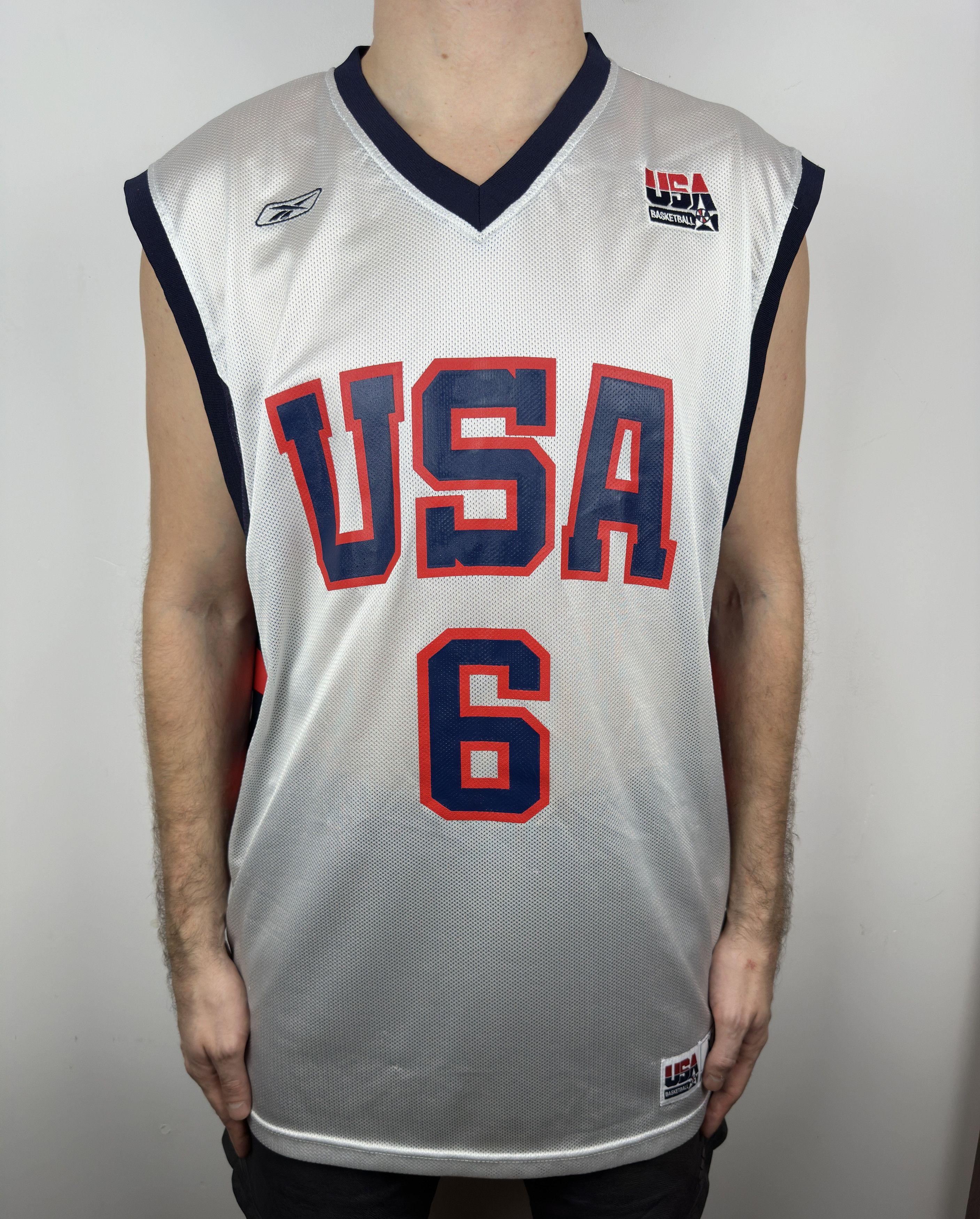 Reebok #6 McGrady USA Olympic Dream Team NBA Basketball Jersey Size US XL / EU 56 / 4 - 3 Thumbnail