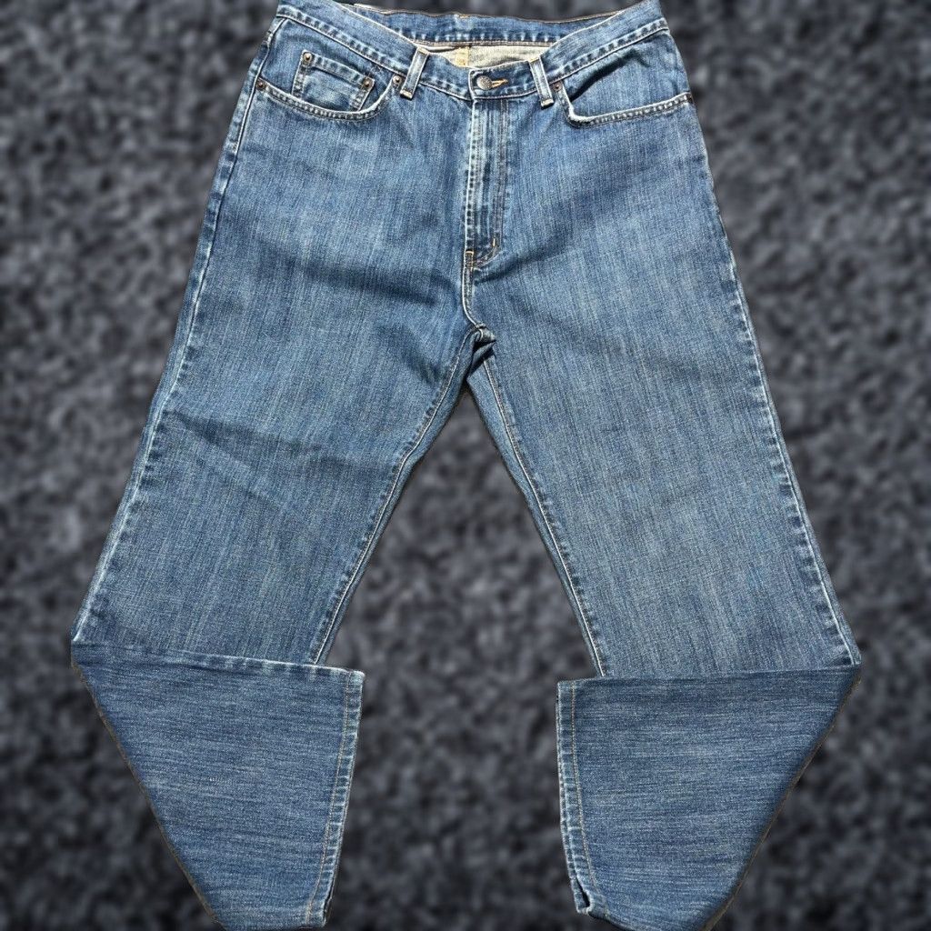 Vintage Polo Ralph Lauren Jeans Men 33x30 Blue Wide-Leg 90s Retro