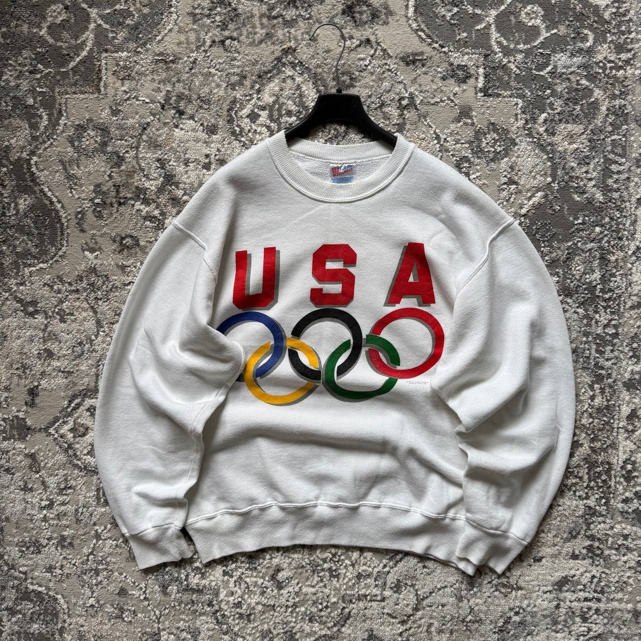 Vintage Hanes Vintage USA Olympic Games 90s Boxy Baggy Crewneck Size US L / EU 52-54 / 3 - 1 Thumbnail