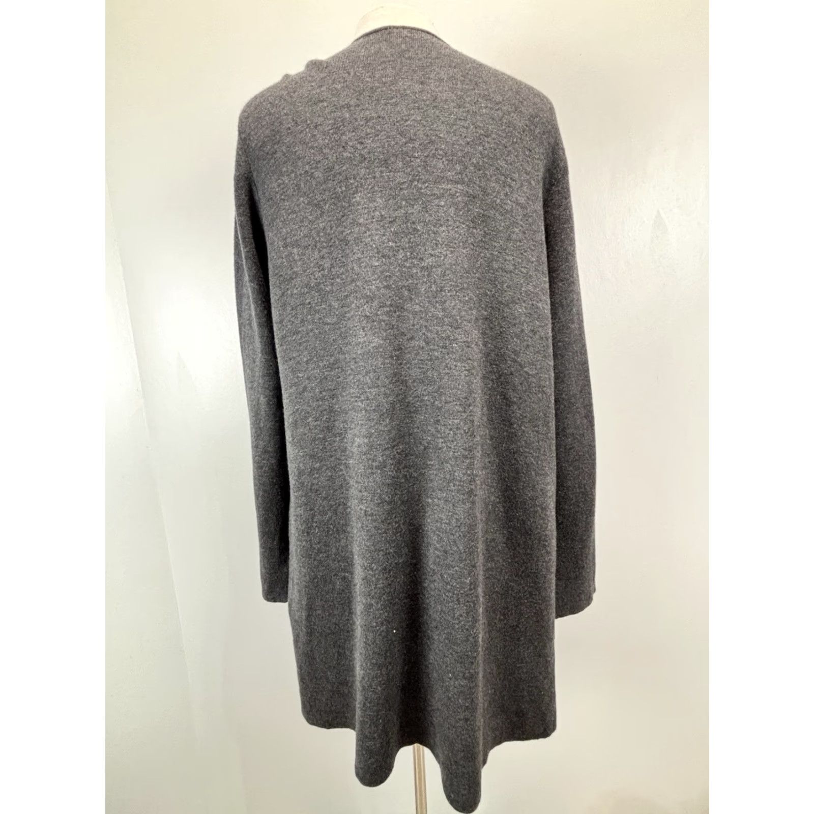 Vintage VINTAGE Chico's Open Cardigan Sweater XL Gray Classic Knit Long Sleeve Casual Womens Size XL / US 12-14 / IT 48-50 - 3 Thumbnail