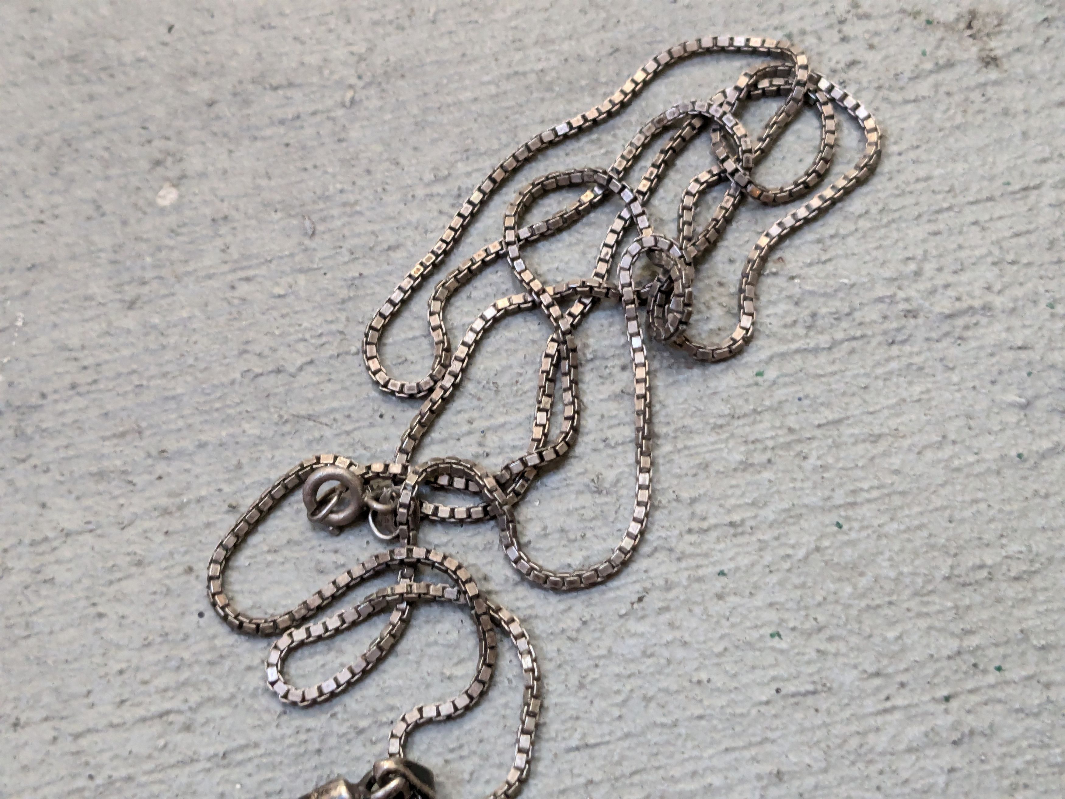 Other Vintage Sterling Silver Necklace Perfume Pendant 30" Italy Size ONE SIZE - 8 Thumbnail