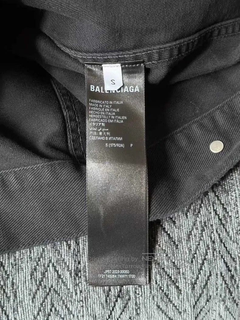 Balenciaga Balenciaga Distressed Denim Jacket. Size US S / EU 44-46 / 1 - 4 Thumbnail