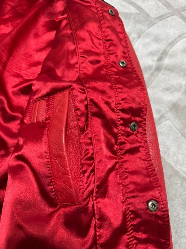 Jordan Brand Jordan Varsity Bomber Leather Jacket Letterman Wool 2010 S Size US S / EU 44-46 / 1 - 11 Thumbnail