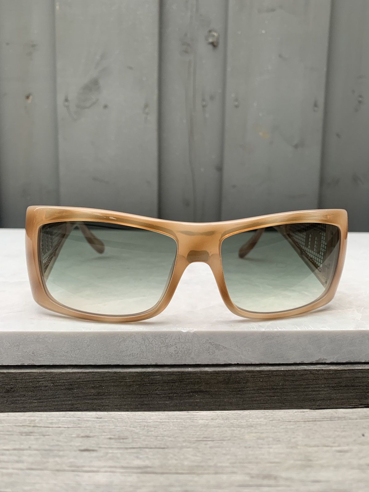 Miu Miu × Prada × Vintage 2000s Miu Miu Sunglasses Mesh Side Y2K Vintage Prada SMU01H Size ONE SIZE - 3 Thumbnail