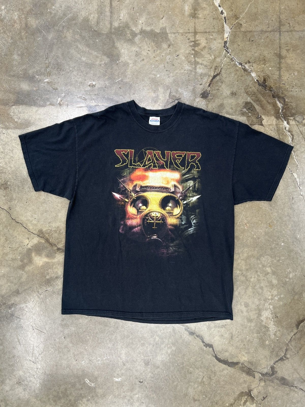 Band Tees × Vintage Vintage 2003 Slayer Tour Metal Band Rock Tee 2XL XXL Size US XXL / EU 58 / 5 - 2 Thumbnail