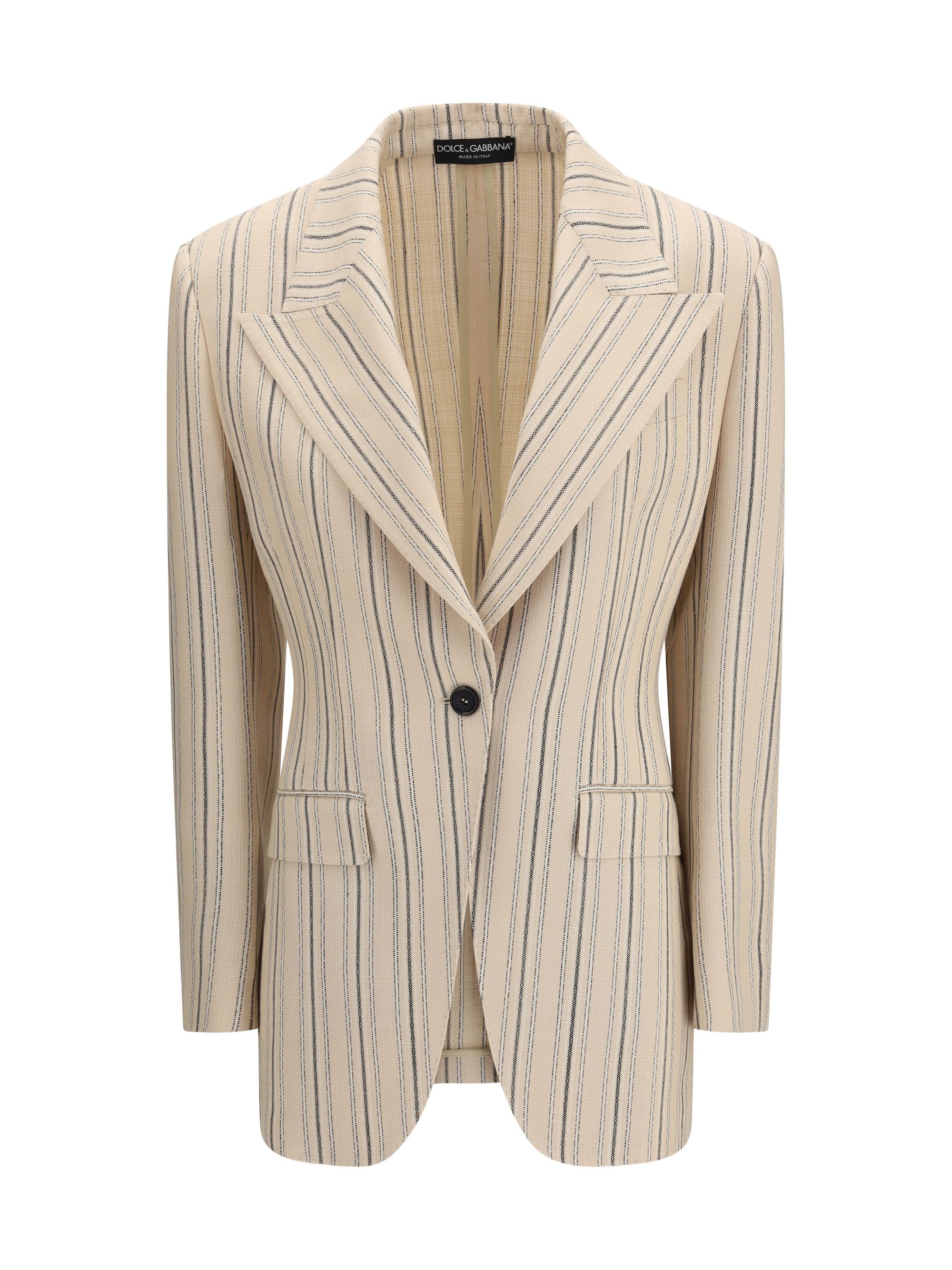 Dolce & Gabbana Single-breasted regimental pinstripe Jacket Size M / US 6-8 / IT 42-44 - 1 Thumbnail