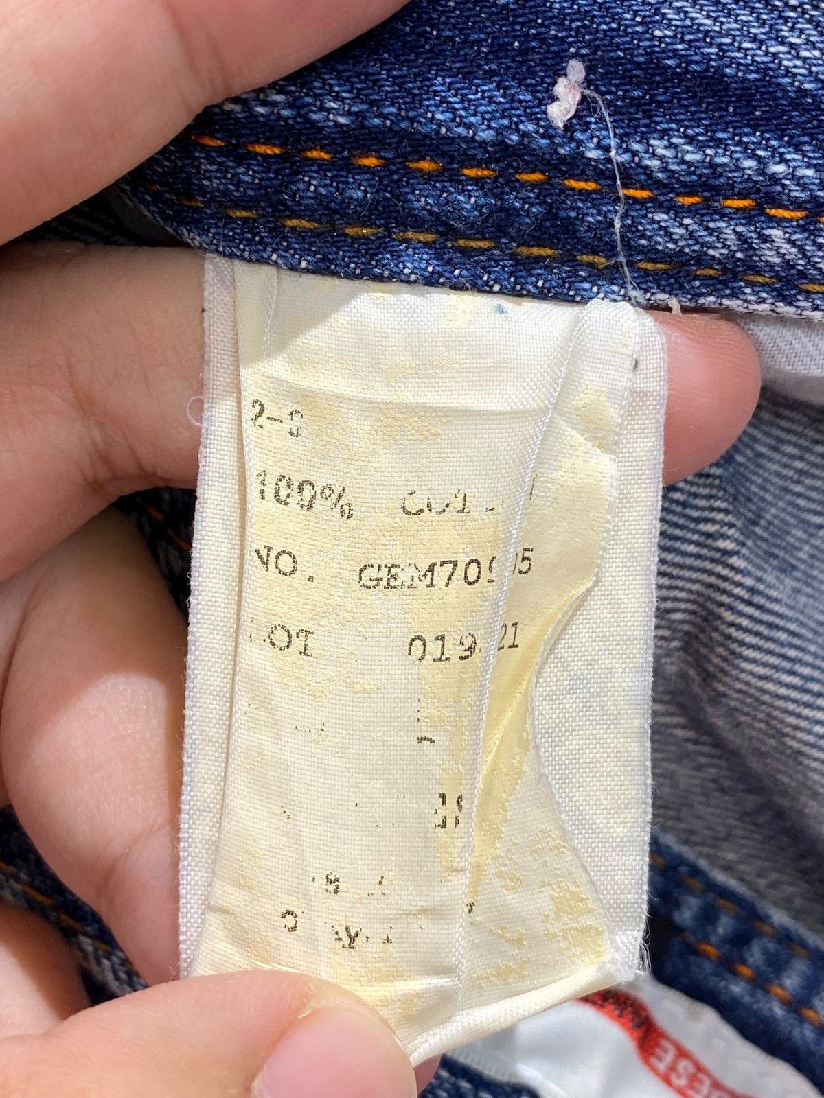Japanese Brand Vintage Japanese Brand Genoese 2 side Pocket Loose Jeans Size US 34 / EU 50 - 14 Thumbnail