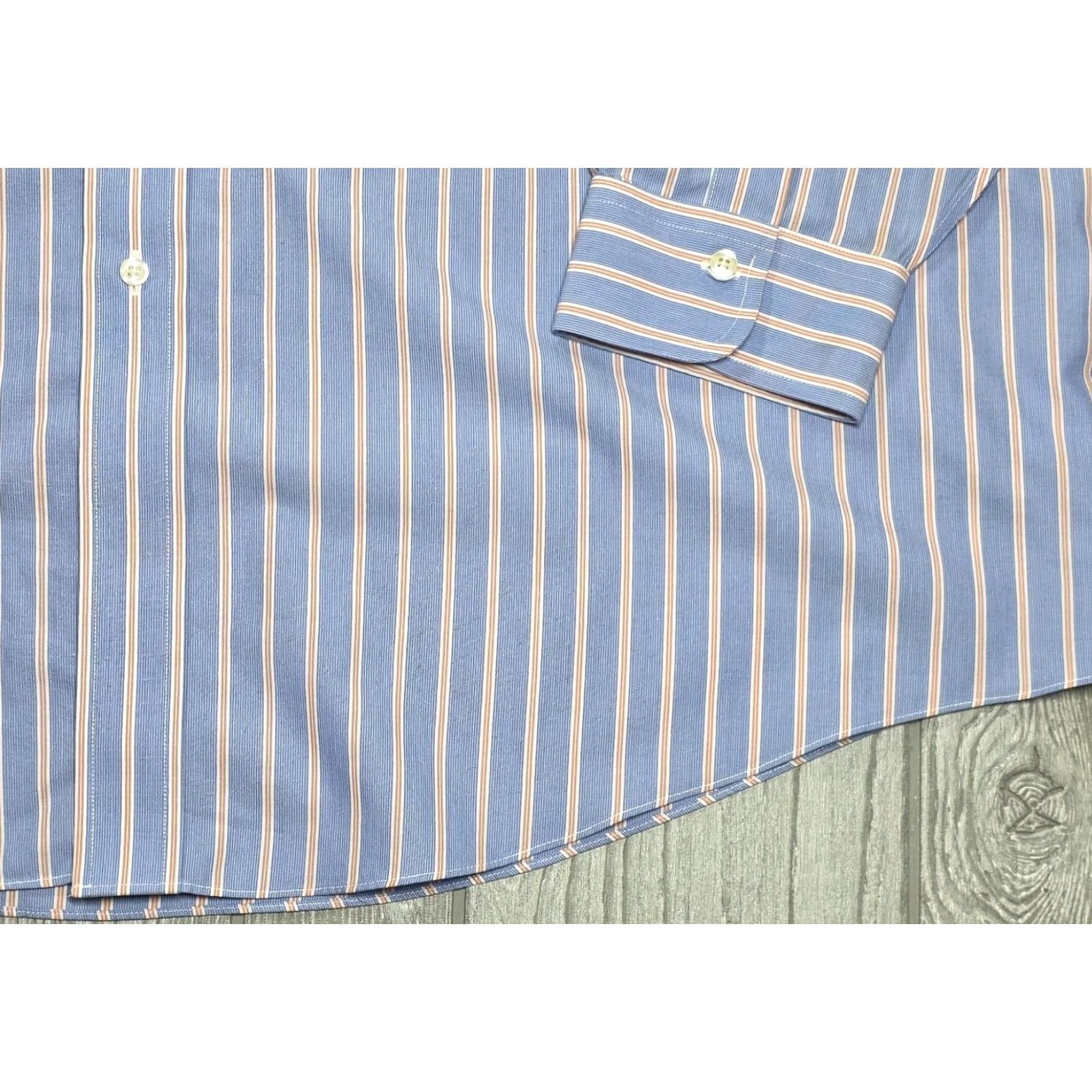 Brooks Brothers BROOKS BROTHERS Men Madison Shirt 18.5-37 Blue Red Stripe Long Sleeve Oxford Shirt Size US XXL / EU 58 / 5 - 4 Thumbnail