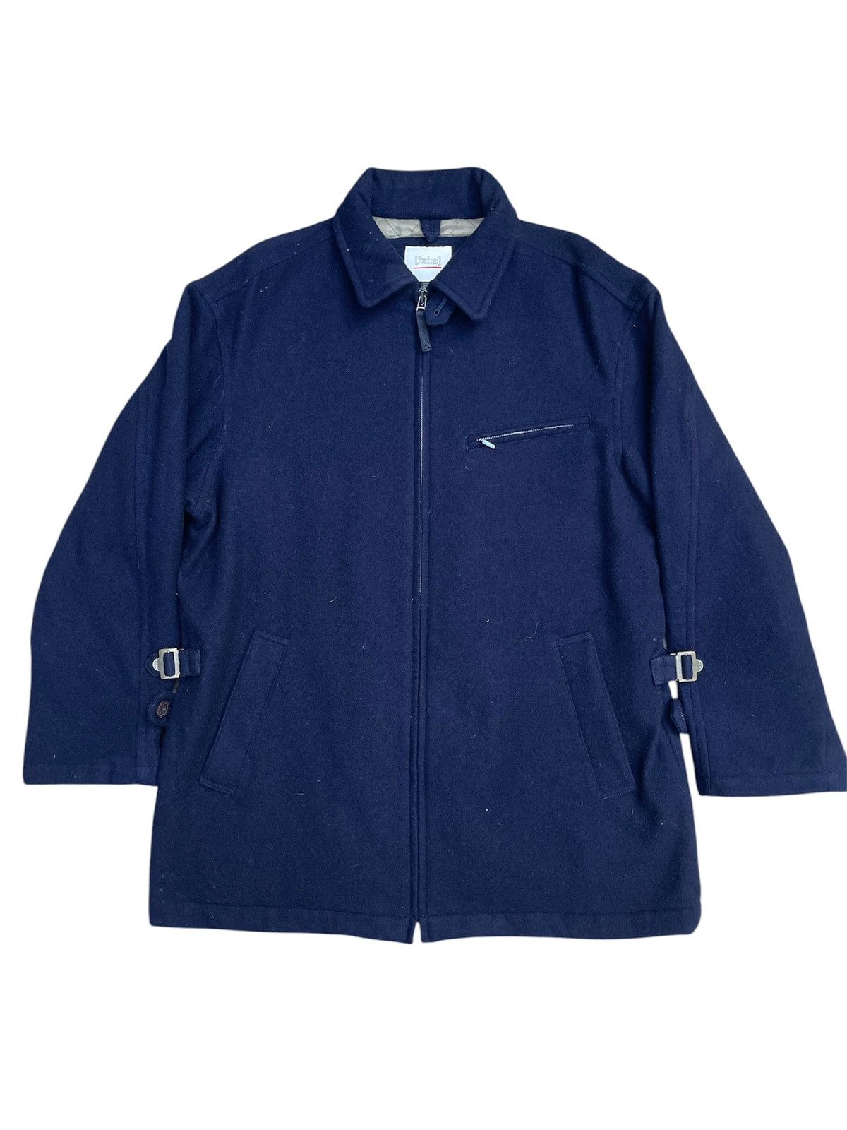 Issey Miyake × Japanese Brand × Vintage Japanese Ixi:z Wool Zip Up Jacket Size US L / EU 52-54 / 3 - 1 Thumbnail