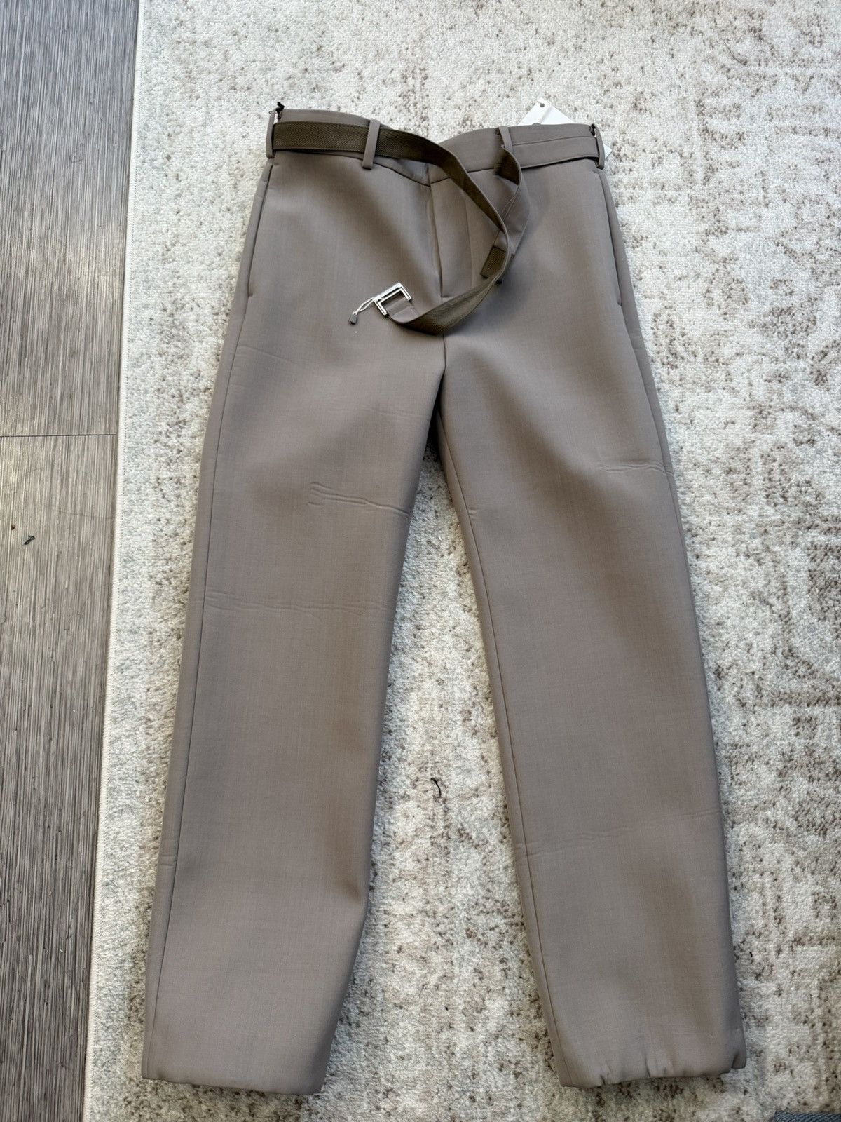 Sacai Sacai Sponge Wool Trousers Sz 3 Size US 32 / EU 48 - 1 Thumbnail