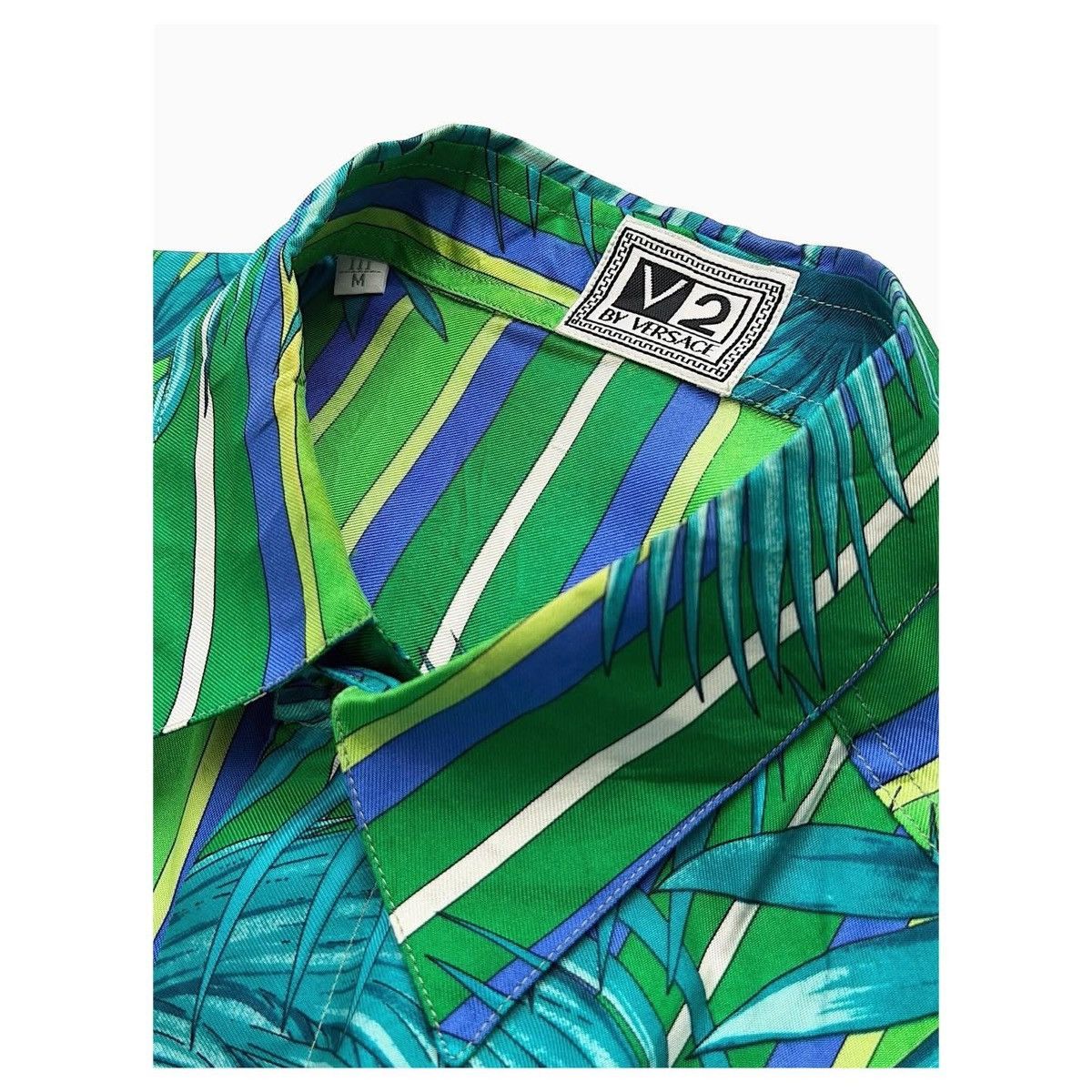 Versace Versace V2 Silk Jungel Print Shirt Size US M / EU 48-50 / 2 - 4 Thumbnail
