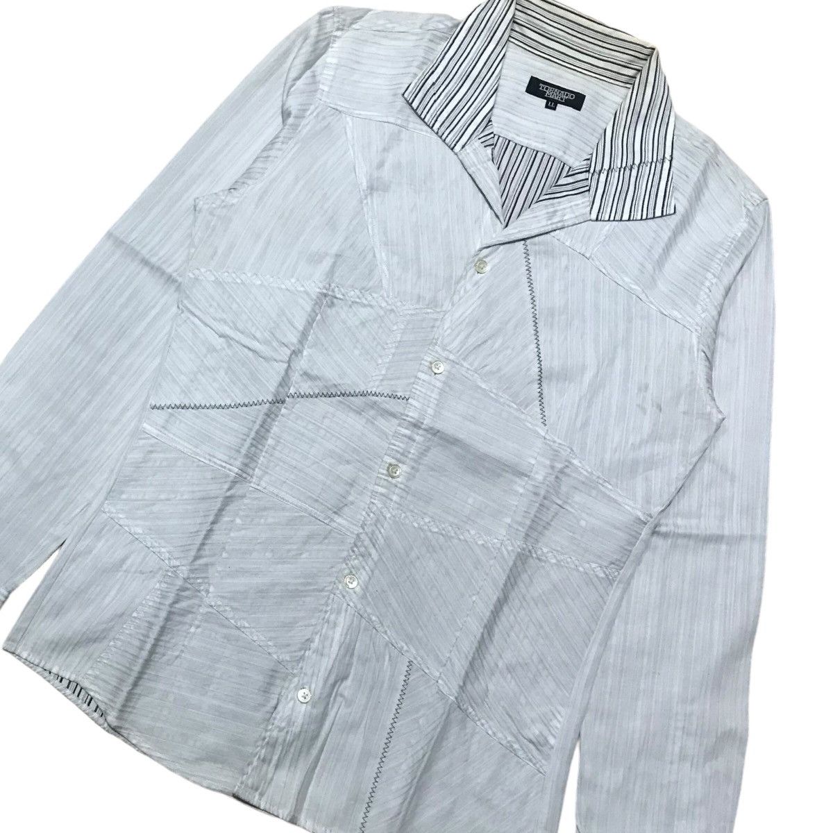 Tornado Mart Tornado Mart Patchwork Collar Shirt Size US S / EU 44-46 / 1 - 3 Thumbnail