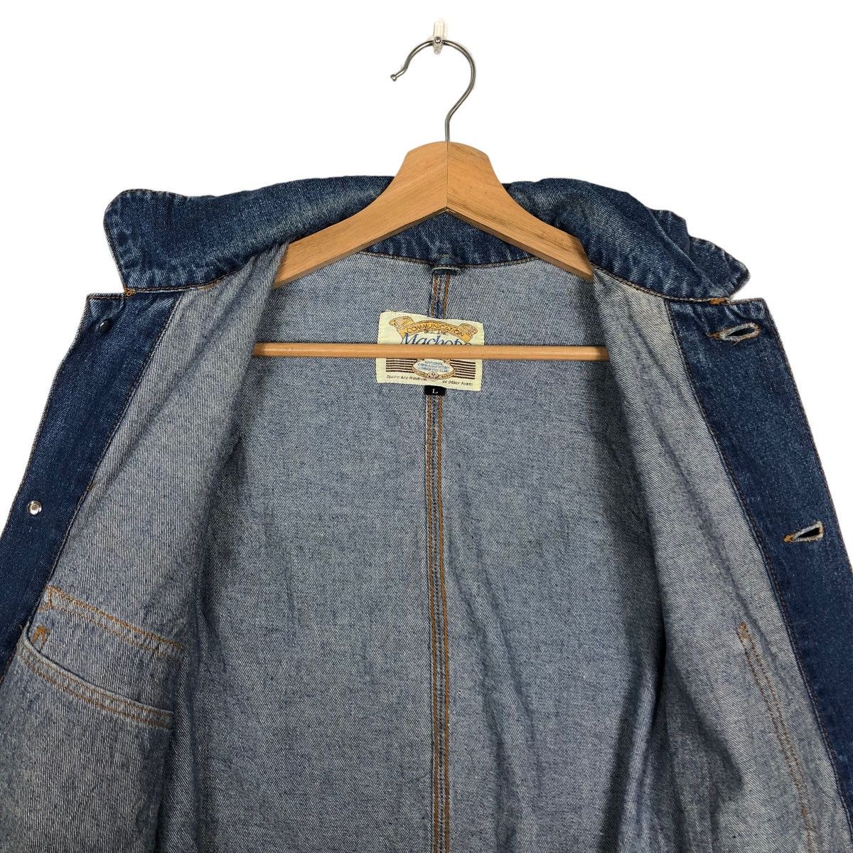 Japanese Brand 🔥90’s Denim Chore Work Jacket Machope Toyo Enterprise Size US L / EU 52-54 / 3 - 11 Thumbnail
